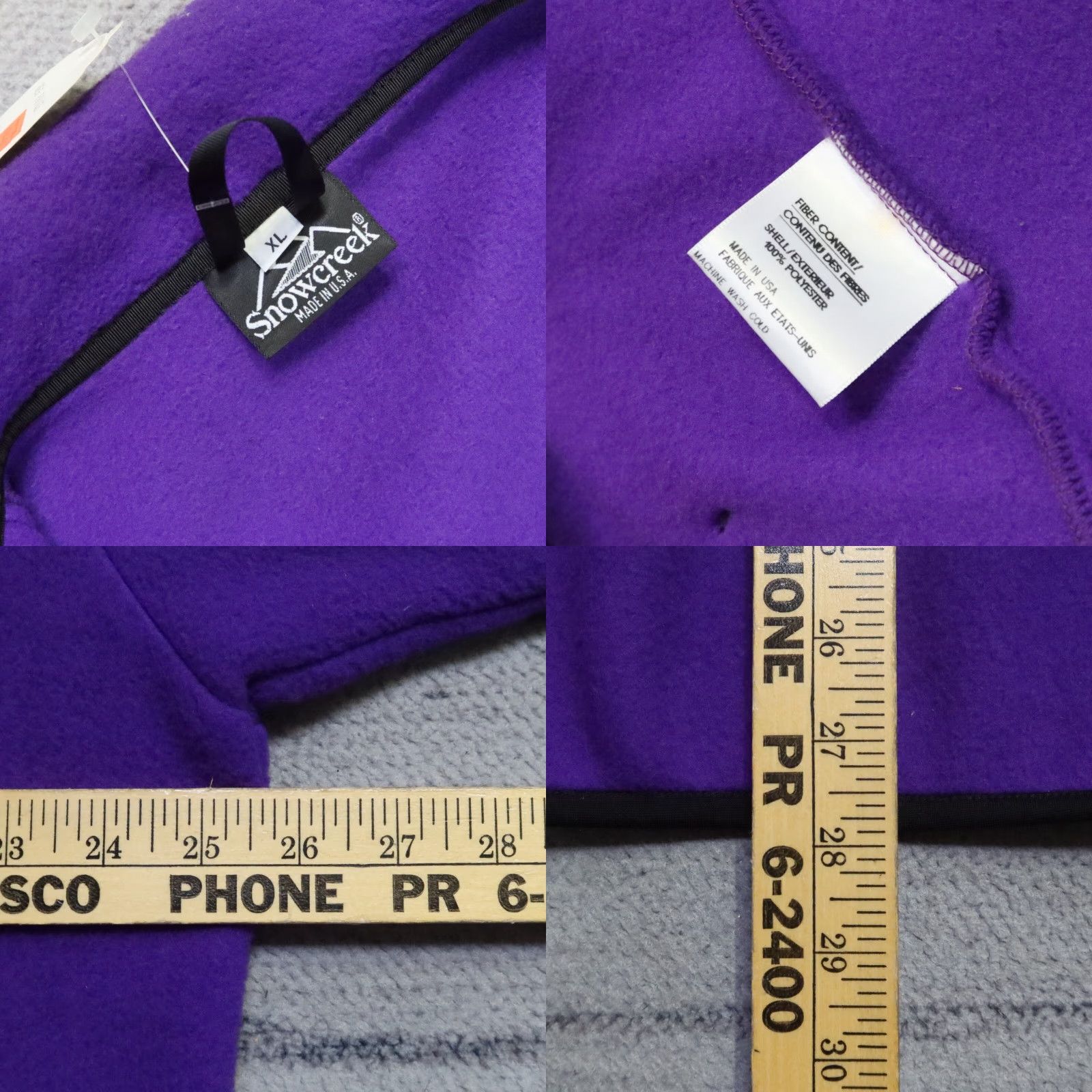 Vintage VINTAGE Snowcreek Jacket XL Purple Men Pullover Fleece Deadstock Summer? Size US XL / EU 56 / 4 - 8 Thumbnail