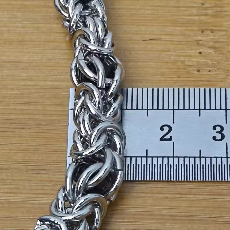 Designer Bilayer Clamp Beads Biker Chain Punk Style Size ONE SIZE - 10 Thumbnail