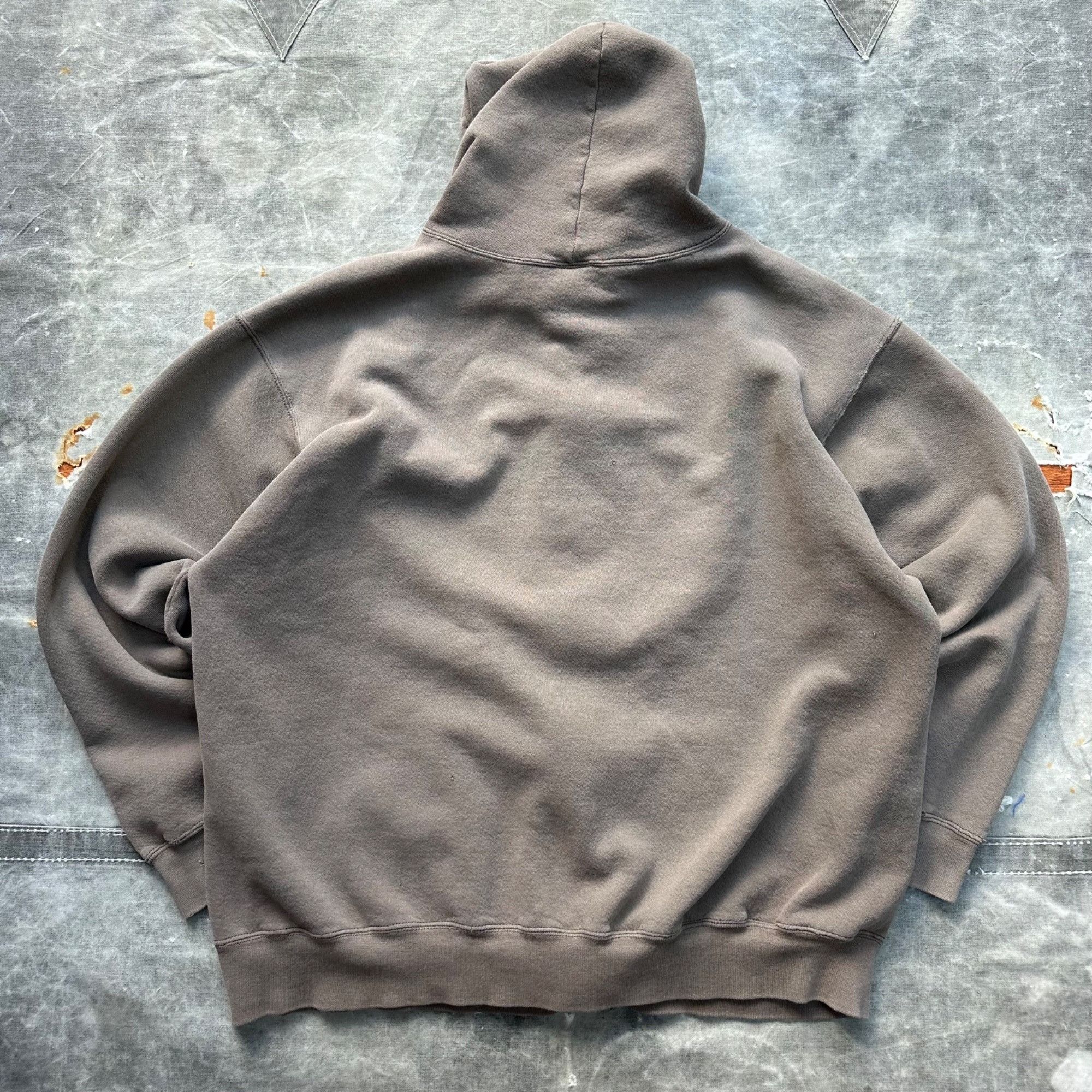 Vintage Vintage 90s Natural Faded Distressed Olive/Sage Zipup Hoodie Size US XL / EU 56 / 4 - 2 Thumbnail