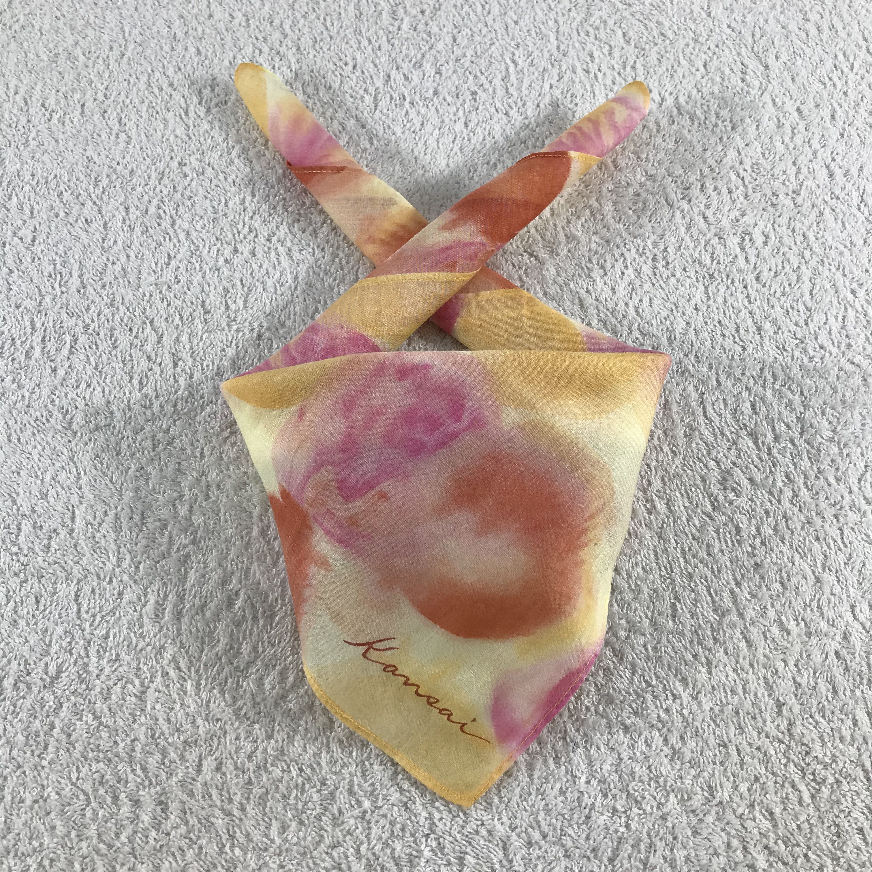 Kansai Yamamoto × Vintage Kansai Bandana / Handkerchief / Neckerchief - S199 Size ONE SIZE - 3 Thumbnail