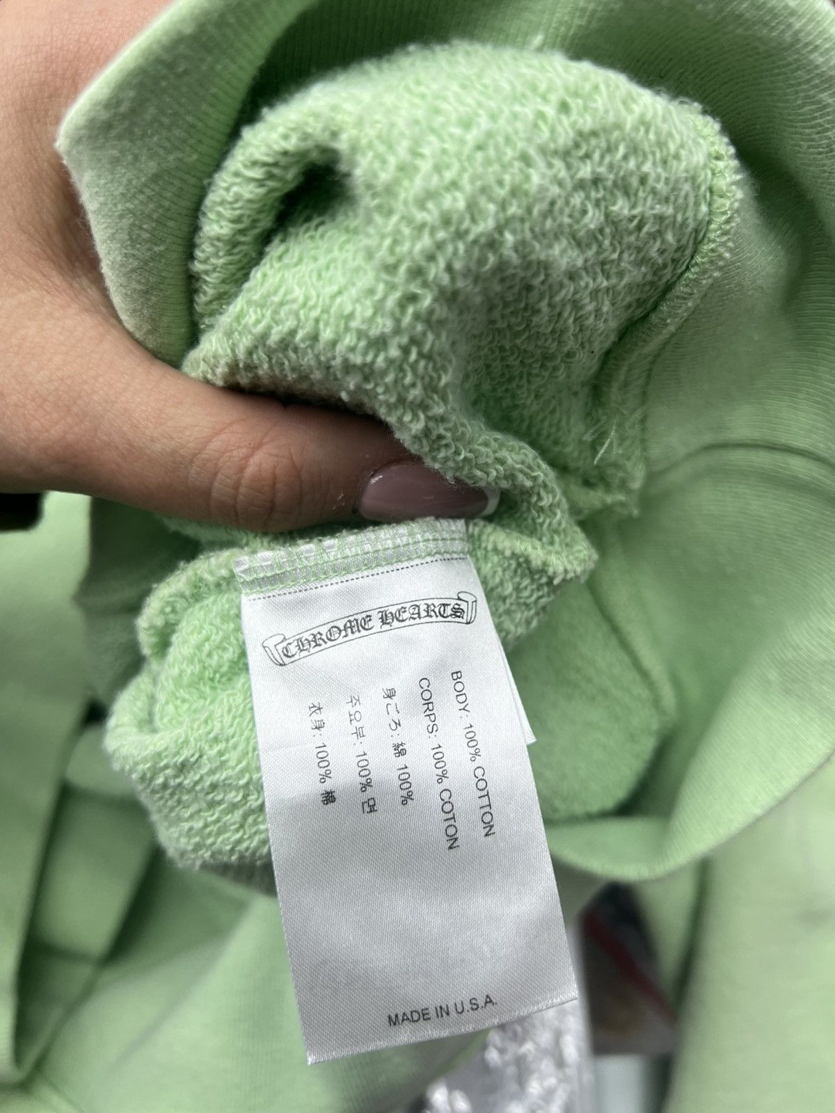 Chrome Hearts Chrome Hearts Teal Crewneck Size US XL / EU 56 / 4 - 7 Thumbnail