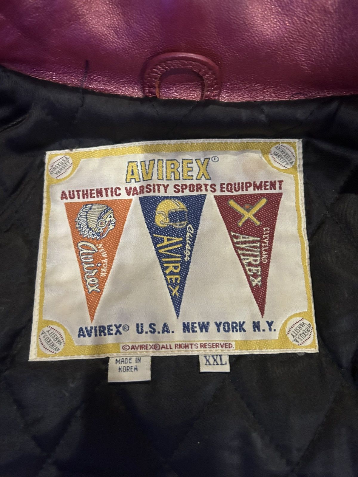 Avirex 90s Avirex Leather Jacket “Impala Runners” Size US XXL / EU 58 / 5 - 7 Thumbnail