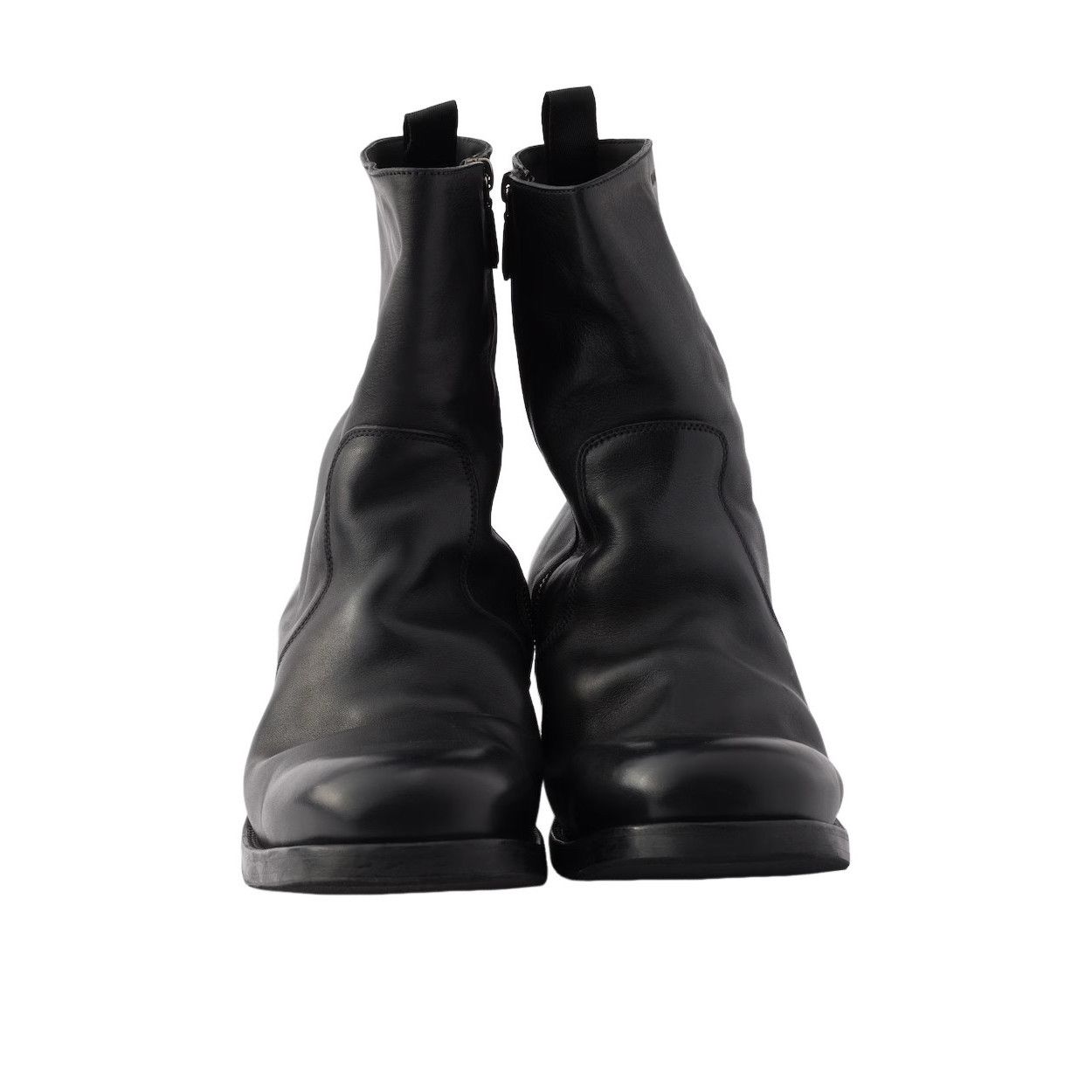 Prada PRADA $1990 Black Leather Zipper Boots Boots New/Authentic ( Size US 11 / EU 44 - 5 Thumbnail