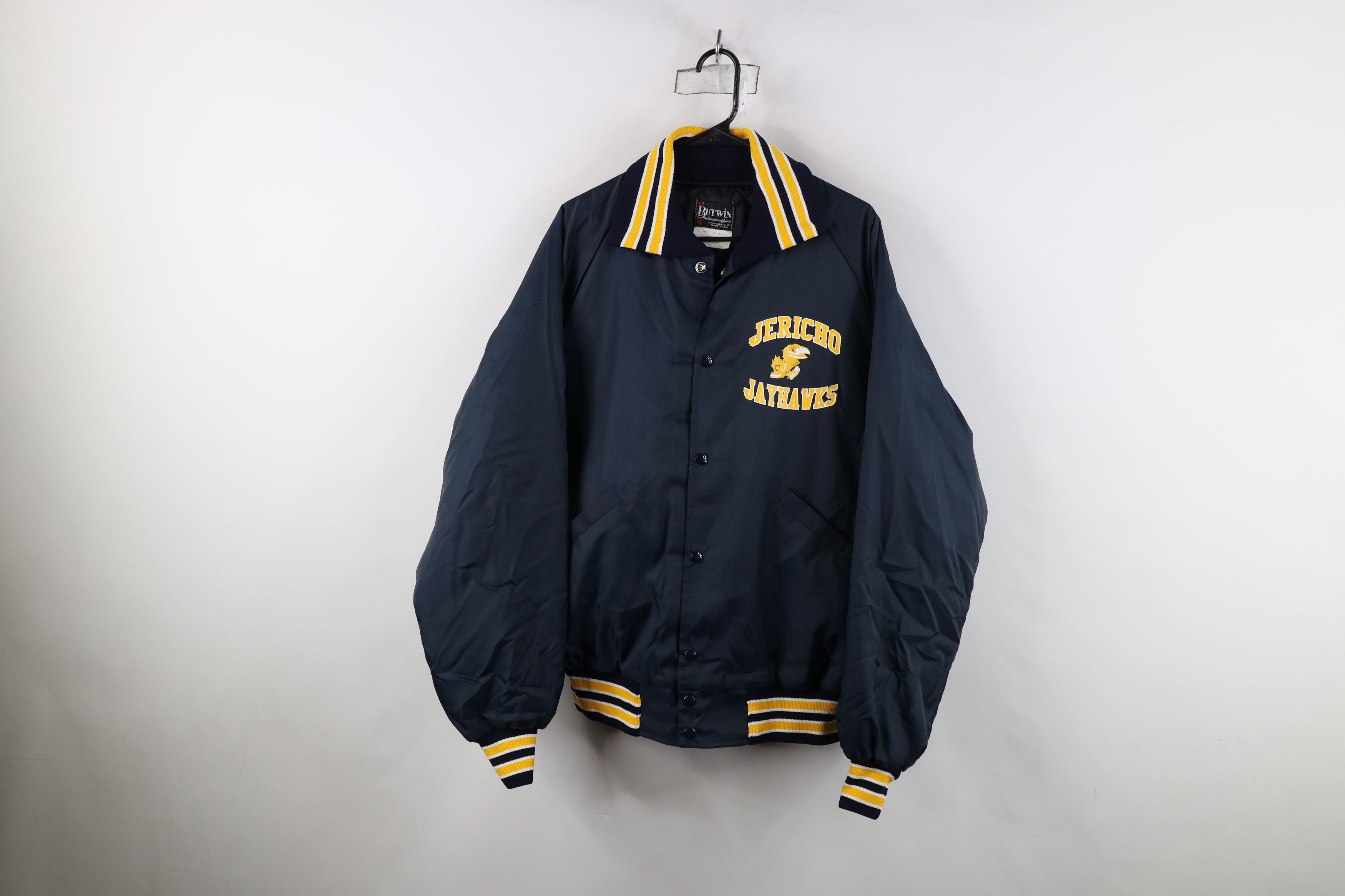 Vintage Vintage 70s 80s Streetwear Quilted Satin Bomber Jacket USA Size US L / EU 52-54 / 3 - 1 Thumbnail