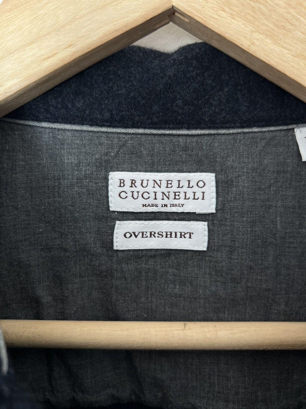 Brunello Cucinelli Brunello Cucinelli Virgin Wool Overshirt Size M Size US M / EU 48-50 / 2 - 5 Thumbnail