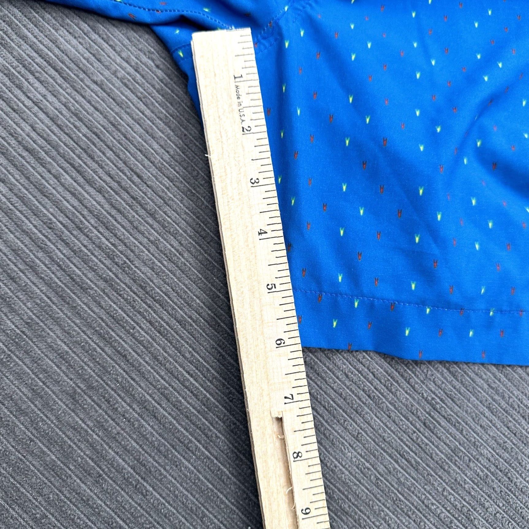 Vintage Fayettechill Shorts Men Small Blue Polyester Drawstring Inseam 6" Board Style 5-Pocket Outdoor Adult Regular Size US 29 - 7 Thumbnail