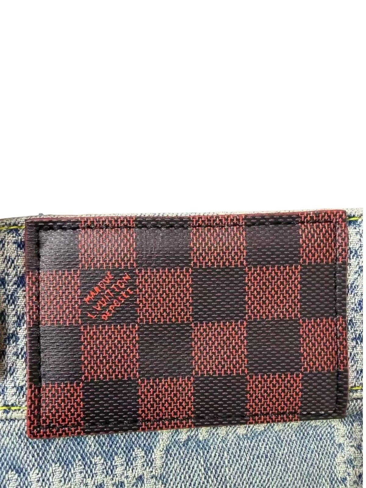 Louis Vuitton Louis Vuitton 36 Damier Flared Washed Denim Jenas Size US 36 / EU 52 - 5 Thumbnail