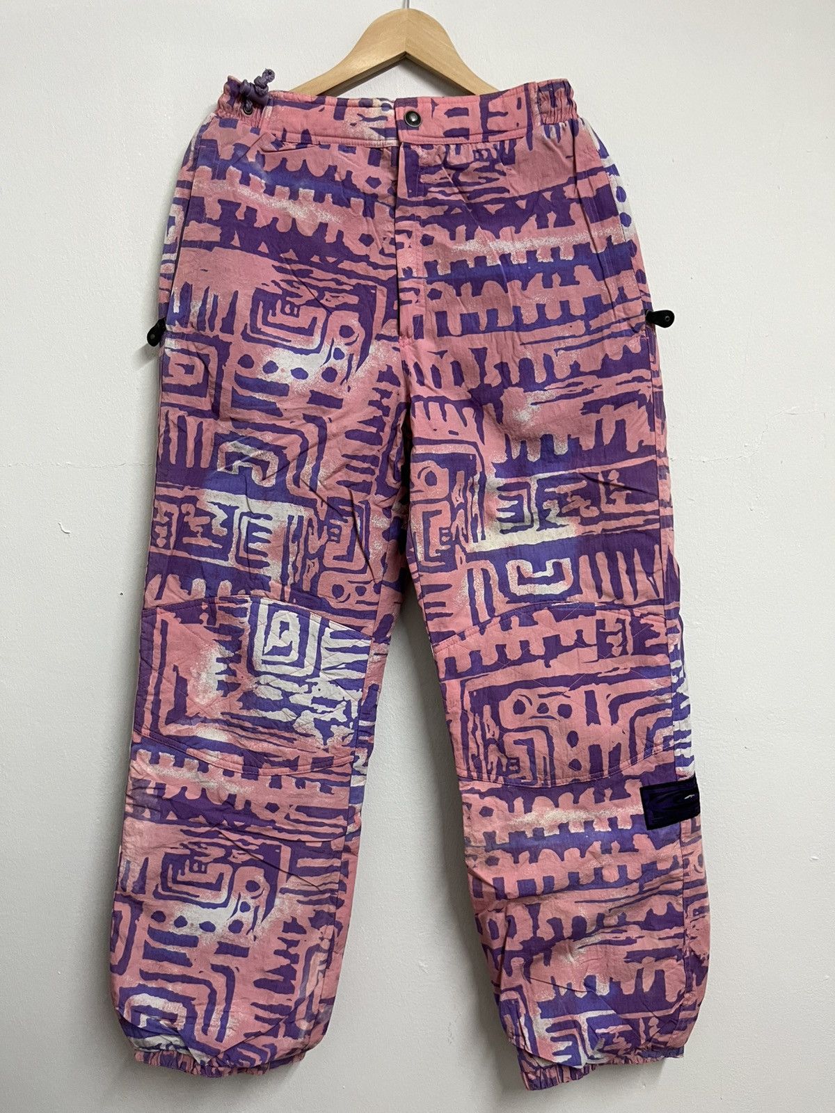 Quicksilver 🔥 90s QUIKSILVER TECHWEAR Outdoor OVERPRINTED TRACKPANTS Size US 32 / EU 48 - 1 Thumbnail
