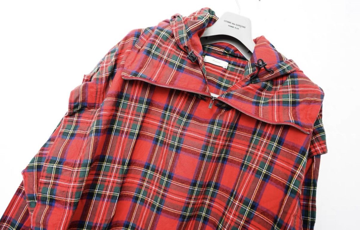 Iroquois Japan Iroquois Plaid Drawstring Sweatshirt Size US XS / EU 42 / 0 - 3 Thumbnail