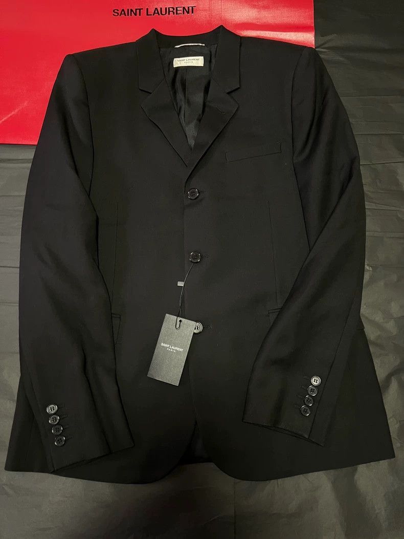 Saint Laurent Paris Saint Laurent Paris Three button wool suit jacket-2506 Size US L / EU 52-54 / 3 - 3 Thumbnail