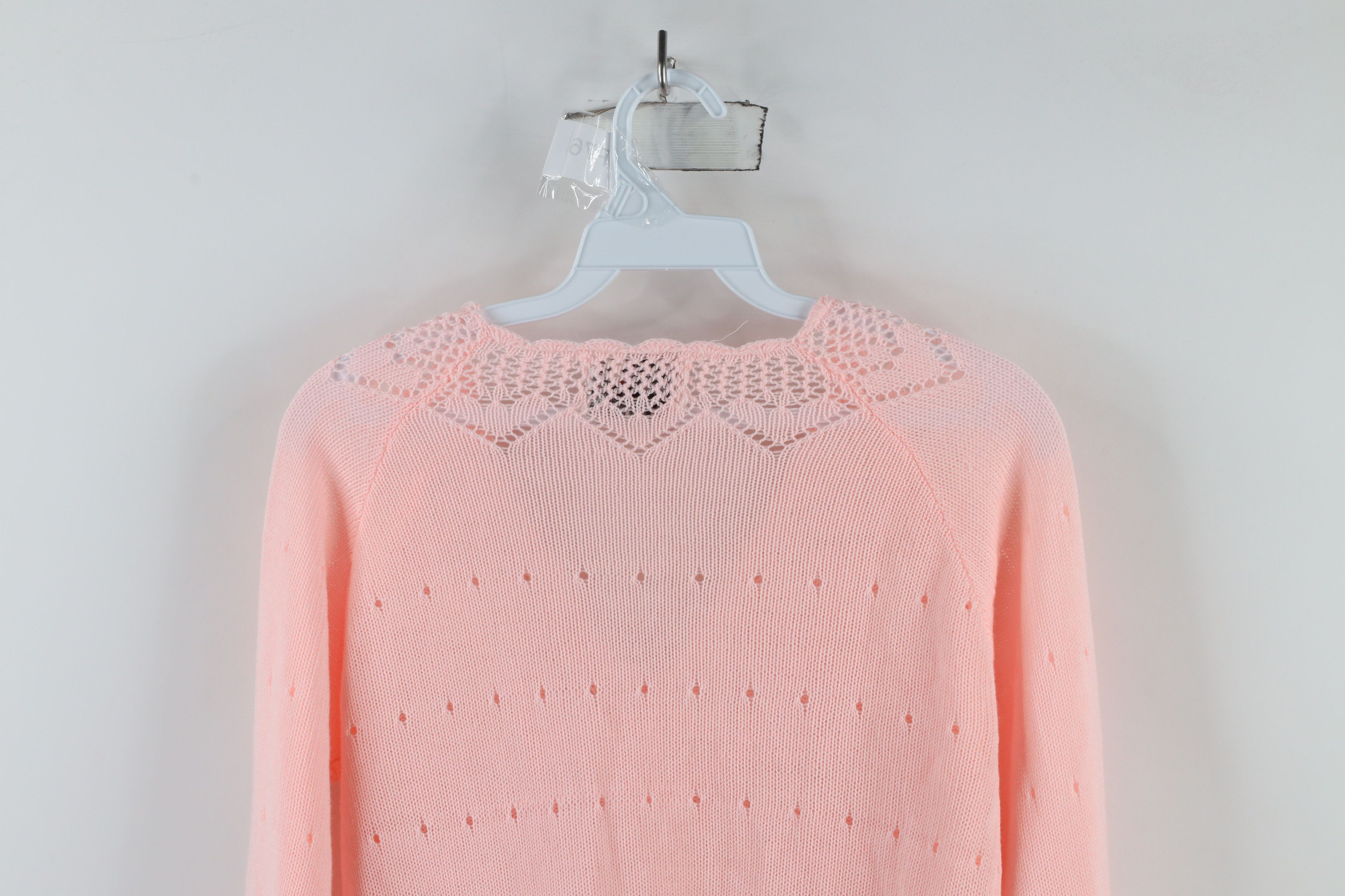 Vintage Vintage 70s Streetwear Flared Sleeve Knit Sweater Pink Size L / US 10 / IT 46 - 10 Thumbnail