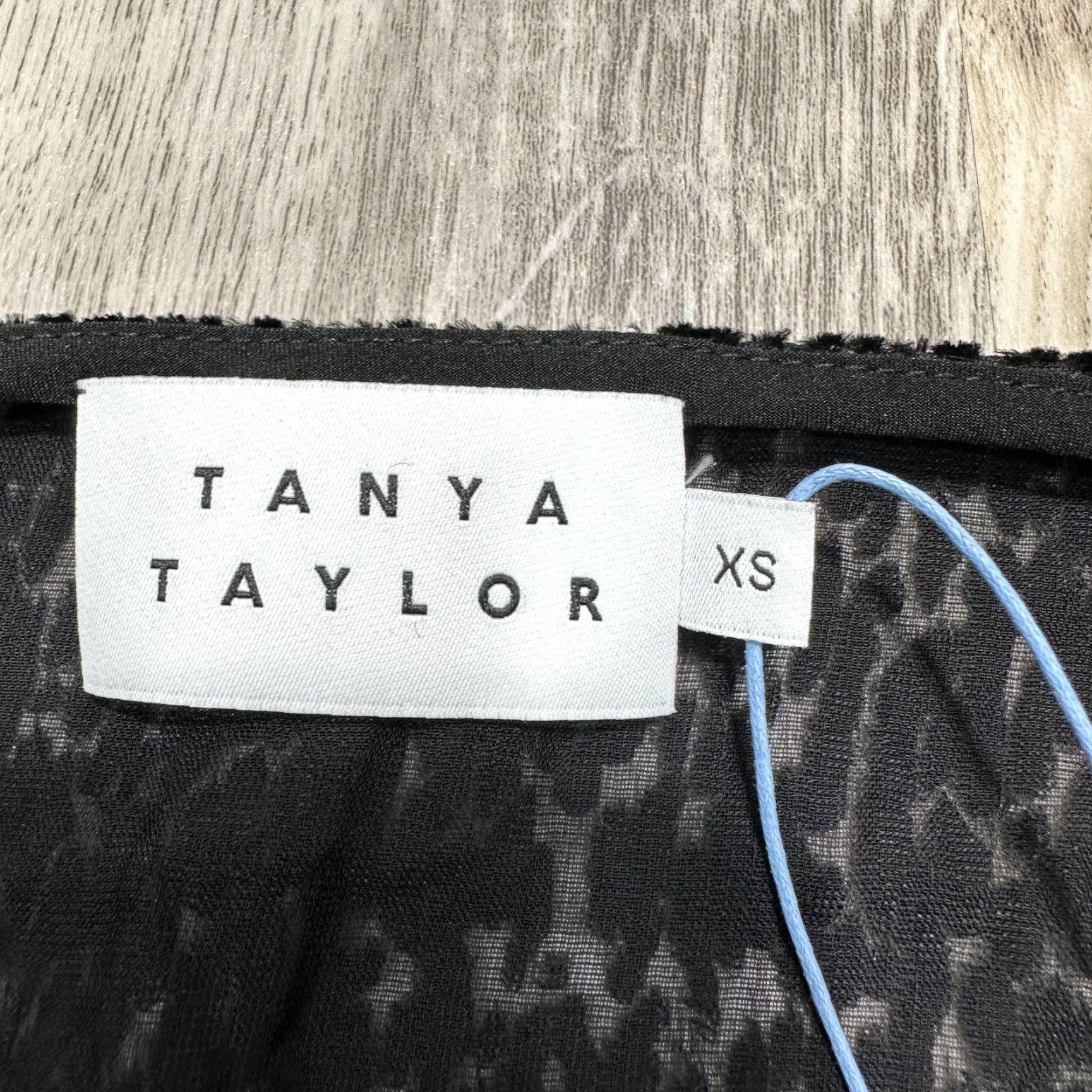 Tanya Taylor Tanya Taylor Blouse Women XS Black V-Neck Ruffle Sheer NWT MSRP 365 NWT XS Black Blouse Party/Cocktail Casual Womens Designer Dressy Top Size XS / US 0-2 / IT 36-38 - 4 Thumbnail