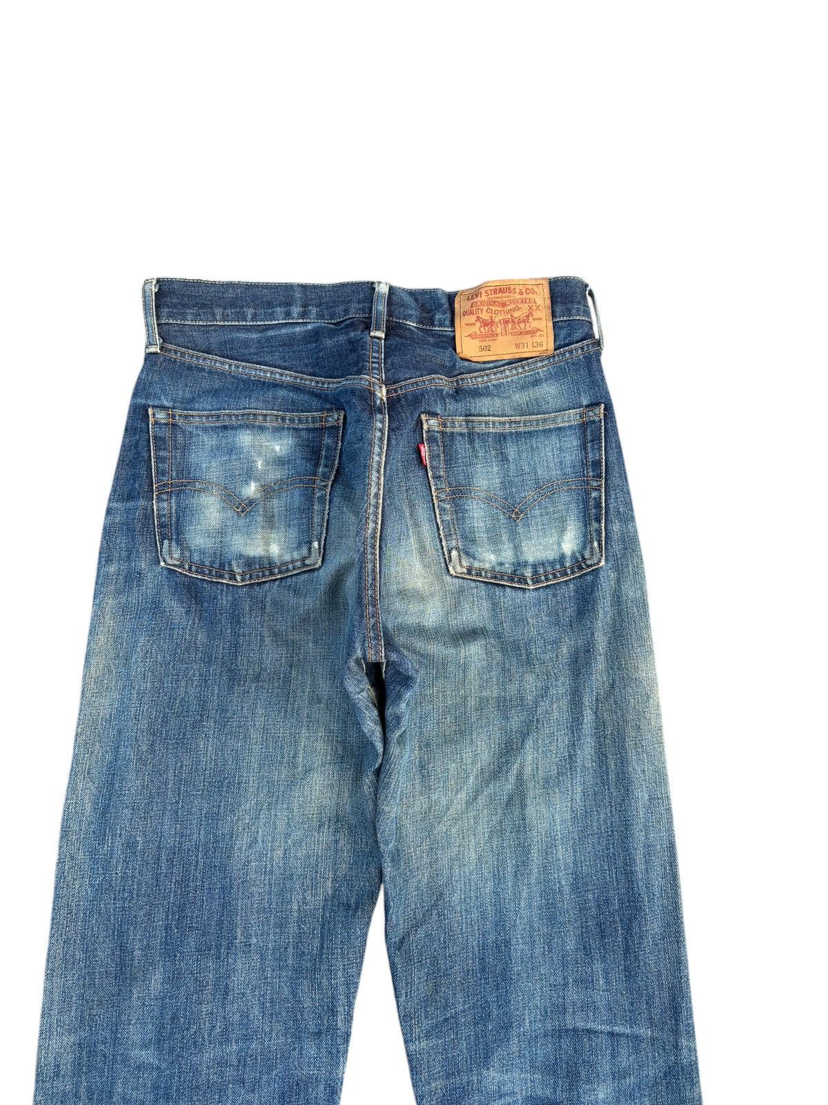 Levi's TRASHER LEVI'S BIG E 502 FADED SELVEDGE DISTRESSED DENIM Size US 30 / EU 46 - 8 Thumbnail