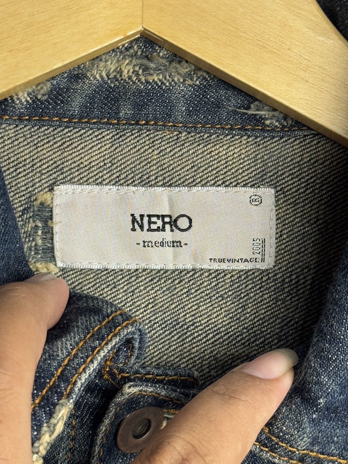 Hysteric Glamour × If Six Was Nine × Japanese Brand Distressed Buckle Back Washed Nero Type 2 Denim Jacket Size US M / EU 48-50 / 2 - 7 Thumbnail