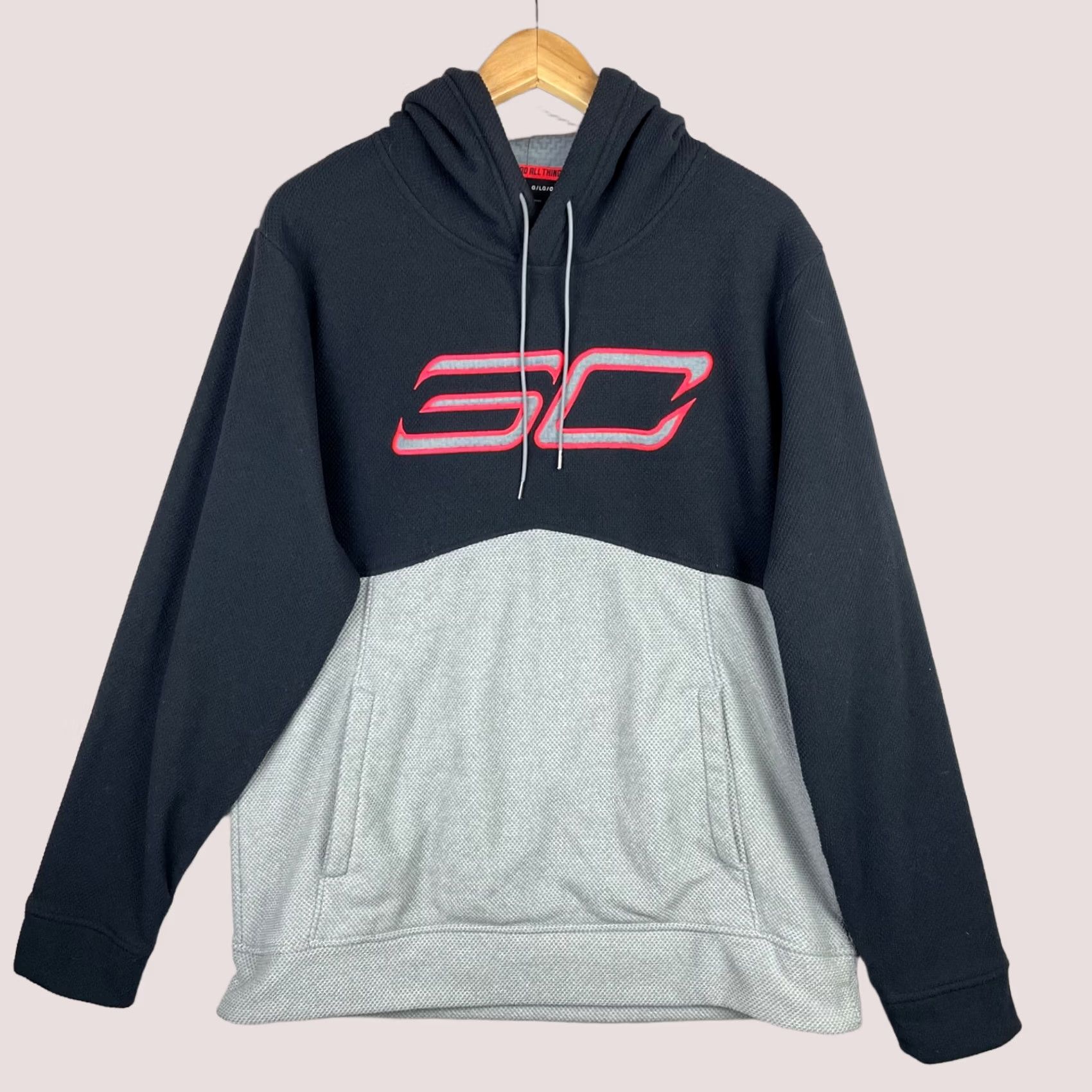 Under Armour Under Armour Hoodie Mens Large Gray Cotton Blend Fleece Embroidered Logo SC Sweater Sports Pullover Hooded Pockets Size US L / EU 52-54 / 3 - 1 Thumbnail