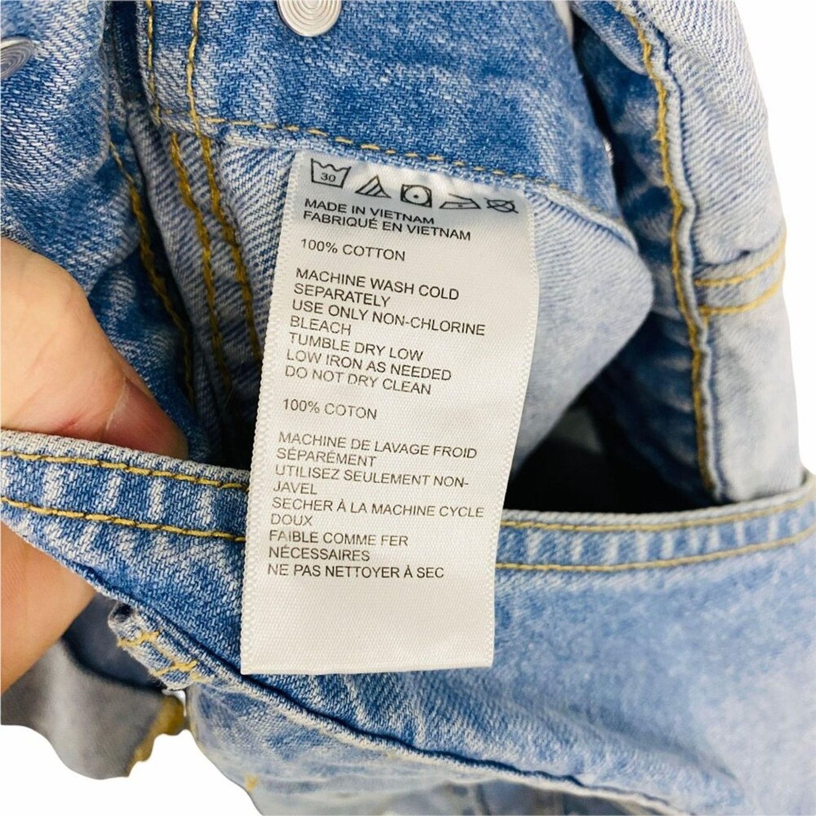 Forever 21 Forever 21 Raw Edge Denim Light Wash Womens 29 Size 29" - 4 Thumbnail