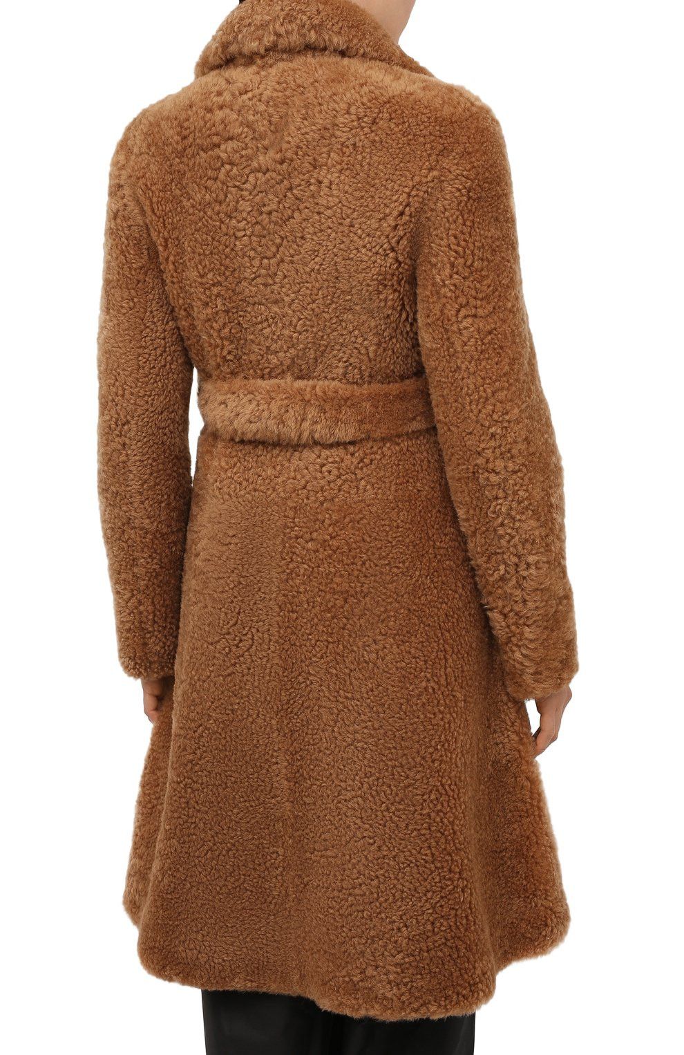 Bottega Veneta Brown Teddy Shearling Belted Coat Size XXS / US 00 / IT 34 - 6 Thumbnail