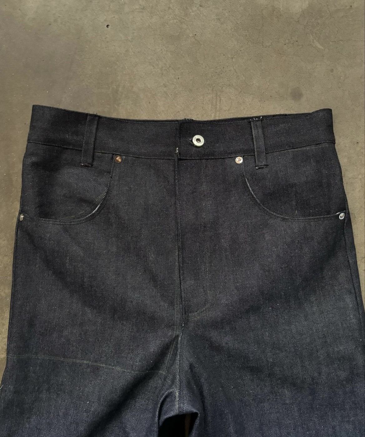 Vintage Custom Selvedge Denim Jeans Size US 32 / EU 48 - 2 Thumbnail