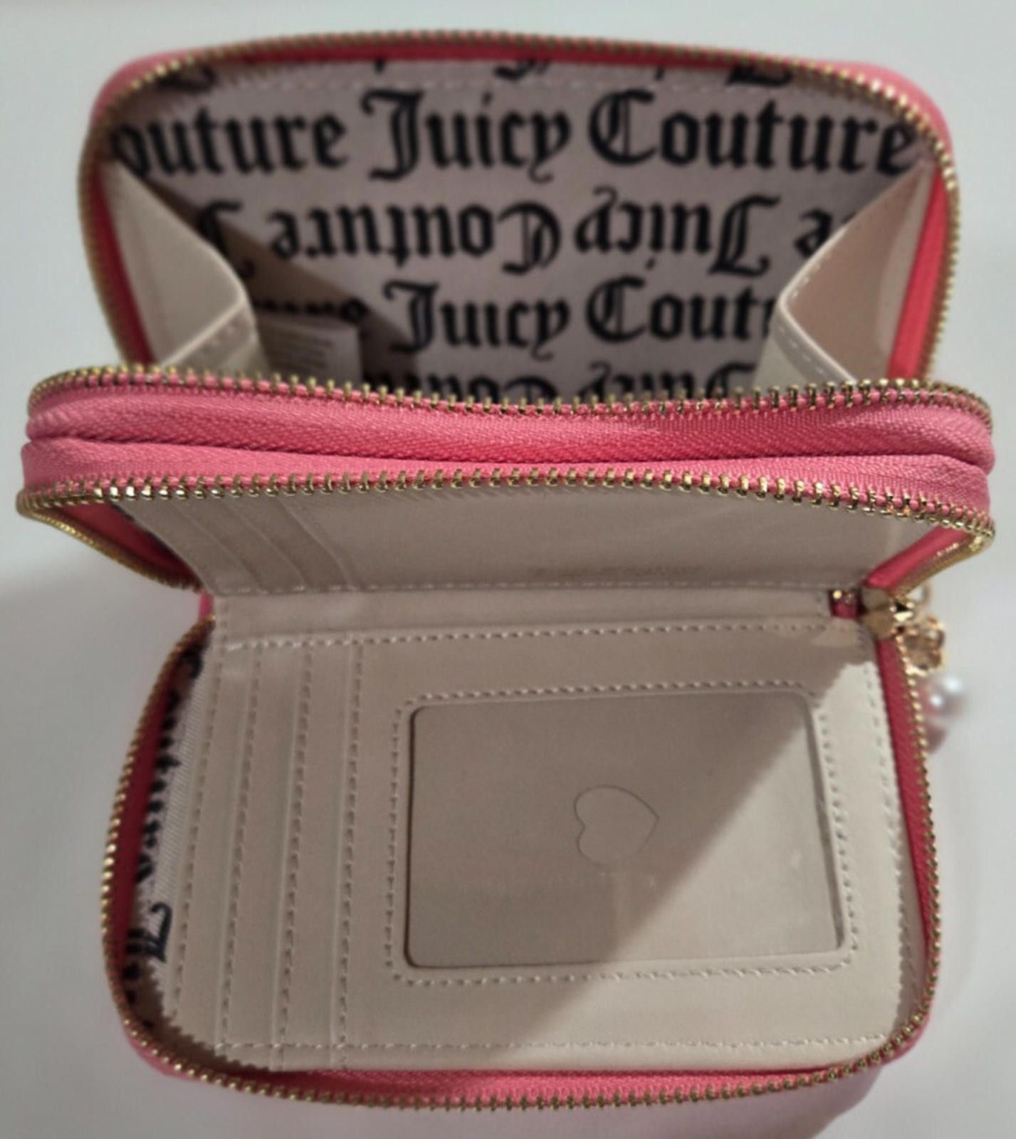 Juicy Couture Jeans Juicy Couture Velour Wallet Lemonade Bling Double Zip NWT Size ONE SIZE - 4 Thumbnail