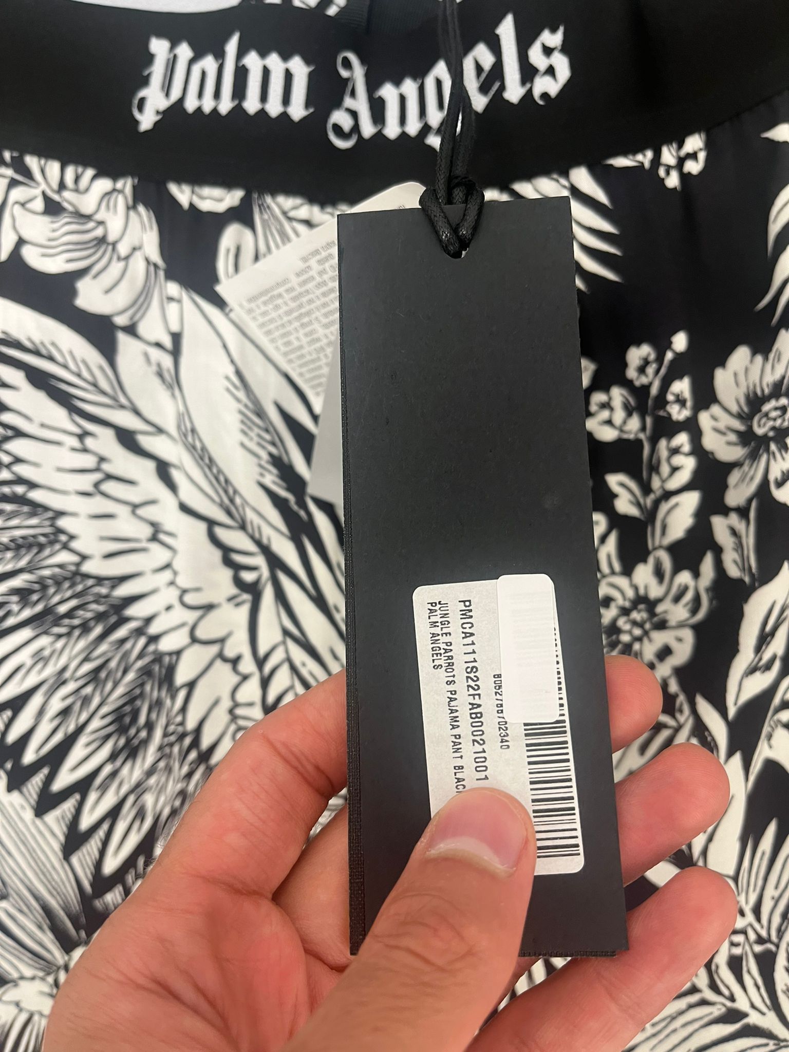 Palm Angels o1c11t2y0823 Jungla Parrots Pajama Pants in Black & White Size US 32 / EU 48 - 8 Thumbnail