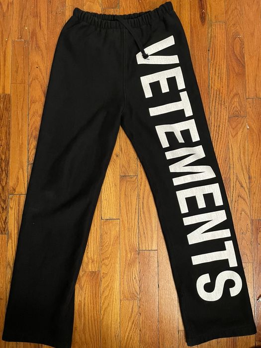 Vetements Vetement Big logo Sweatpants | Grailed