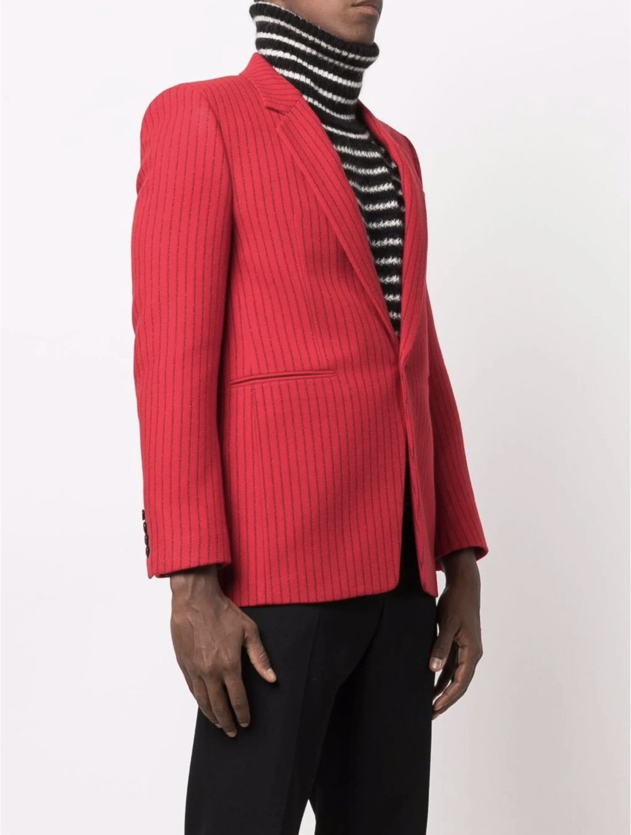 Yves Saint Laurent Red YSL blazer Size 46R - 3 Thumbnail
