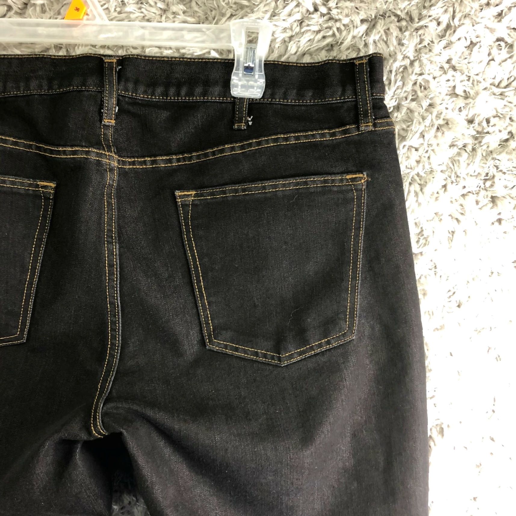 Old Navy Old Navy Jeans Mens 38x32 Mid Rise Straight Leg Denim Black Dark Wash Jeans Regular Rise Mens Size US 38 / EU 54 - 6 Thumbnail