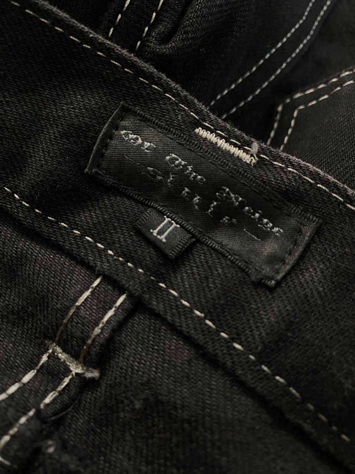 Japanese Brand Of The Neige Style Flare Jeans Black Y2K Archival Japs Denim Size US 32 / EU 48 - 8 Thumbnail