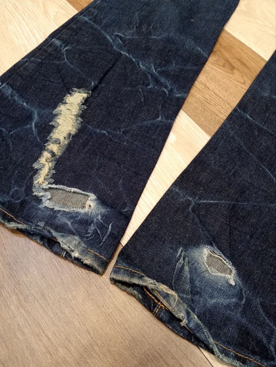 CIVARIZE CIVARIZE JAPAN PATCHED DENIM FLARED PANTS Size US 32 / EU 48 - 11 Thumbnail
