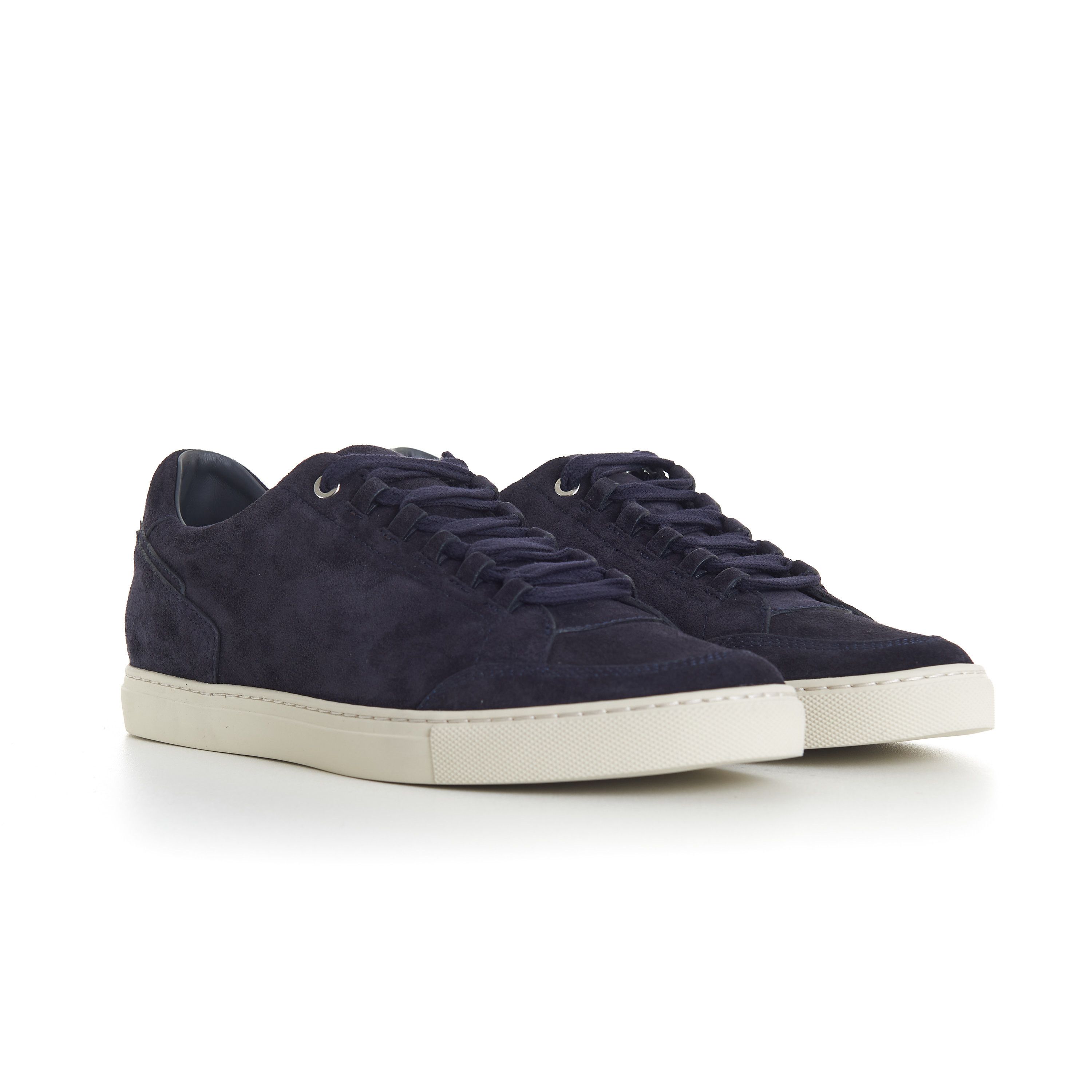 Brett Johnson Navy Blue Suede Siena Low Top Sneaker