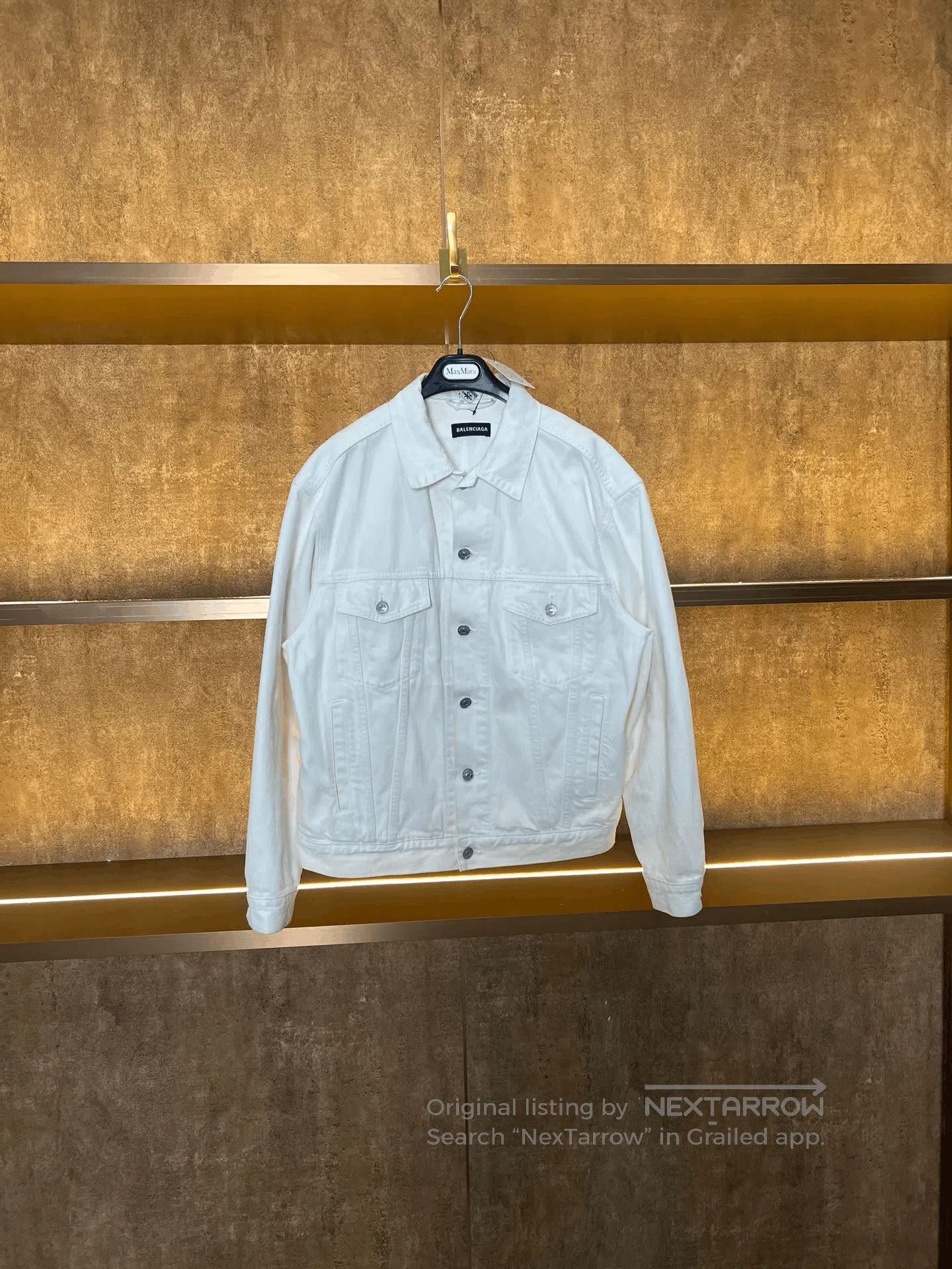 Balenciaga Balenciaga Black Letter Denim Jacket. Size US S / EU 44-46 / 1 - 1 Thumbnail