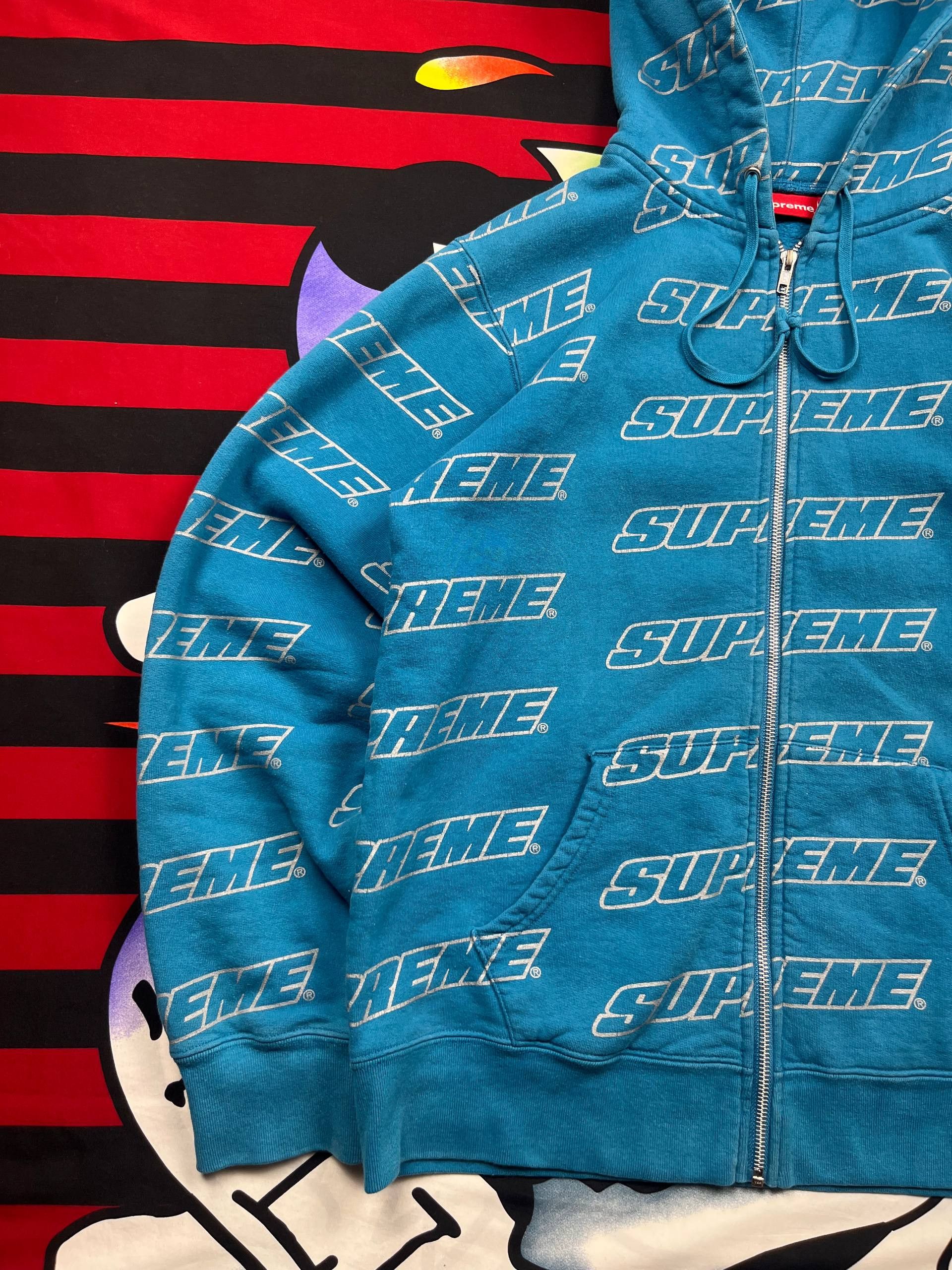 Supreme Supreme Luxury Monogram repeat zip hoodie akira arm hoodie Size US M / EU 48-50 / 2 - 2 Thumbnail