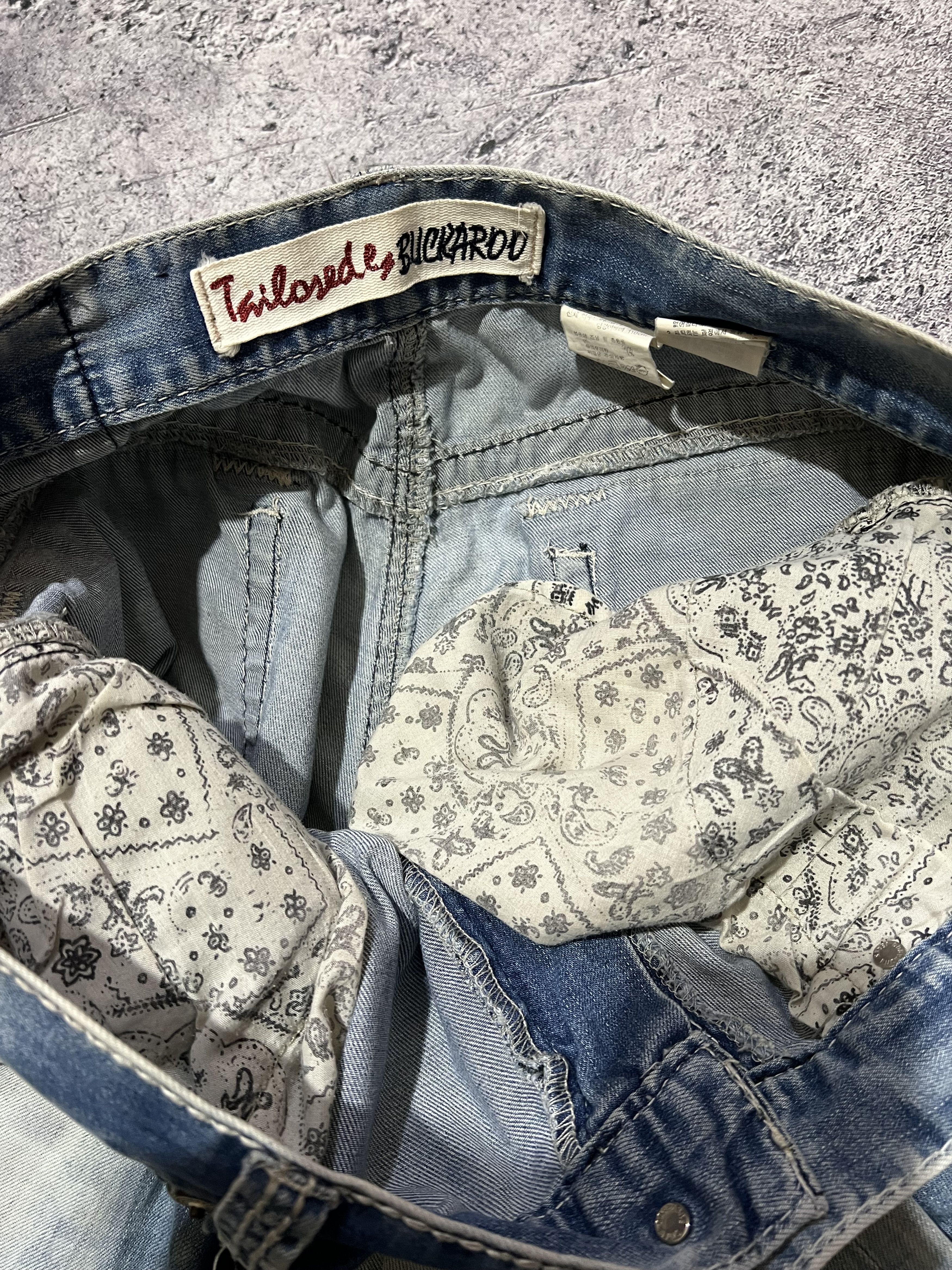 Japanese Brand 2000s Japanese Buckaroo Acid Wash Jeans y2k Lgb Size US 36 / EU 52 - 5 Thumbnail