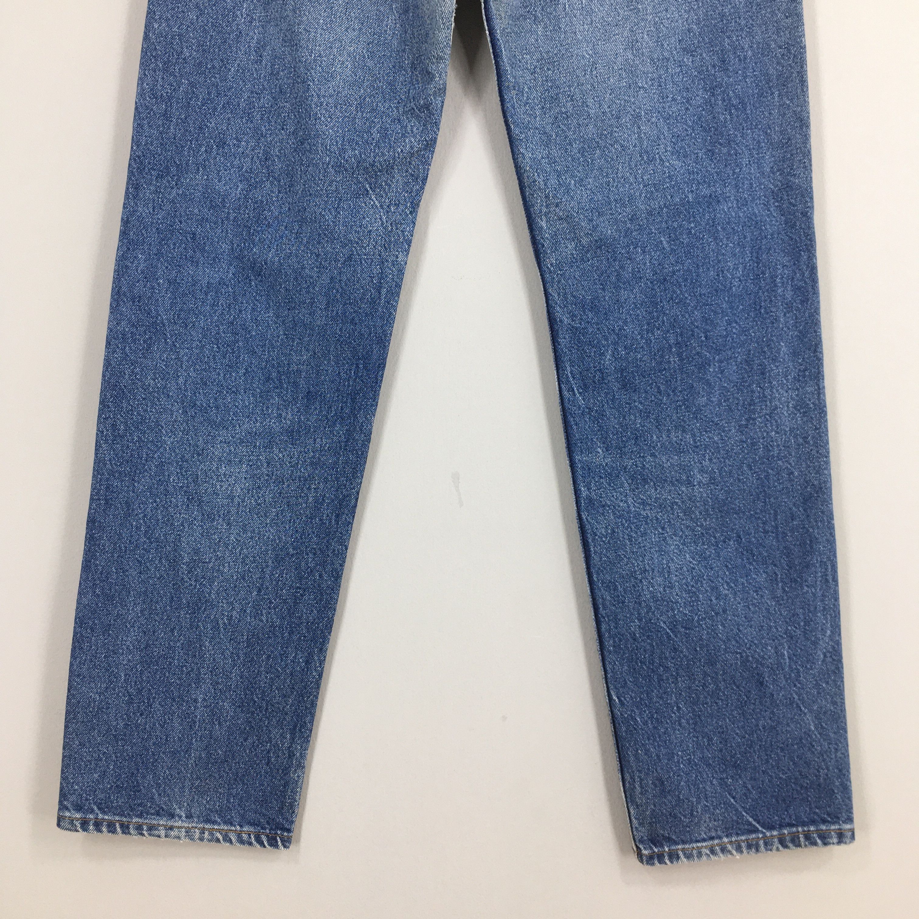 Levi's Size 31x30 Vintage 80s Levi's 505 Faded Blue Jeans S573 Size US 31 - 10 Thumbnail