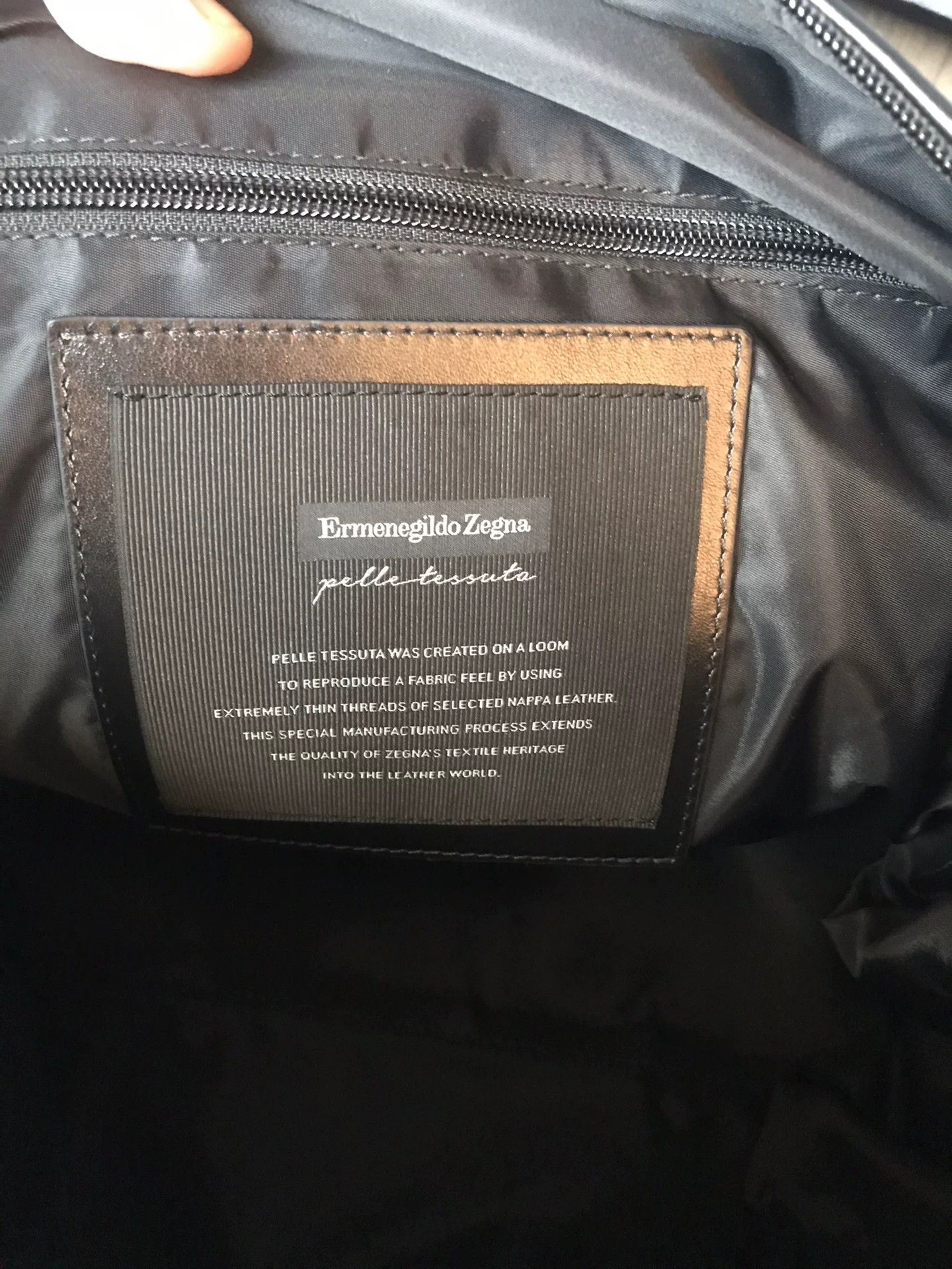Ermenegildo Zegna Zegna Couture Nylon Leather Travel Bag XXX Print Size 42 - 8 Thumbnail