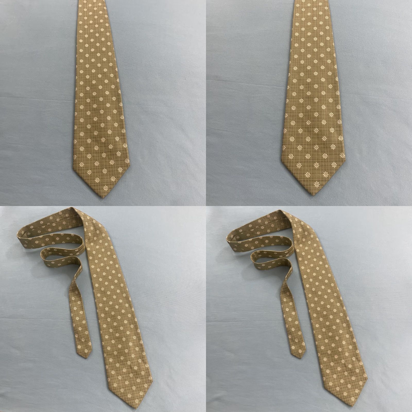 Vintage VINTAGE XMI Tie 100% Silk USA Light Green Necktie Business Formalwear 57"-60" Striped Classic Width Men Mens Size ONE SIZE - 10 Thumbnail