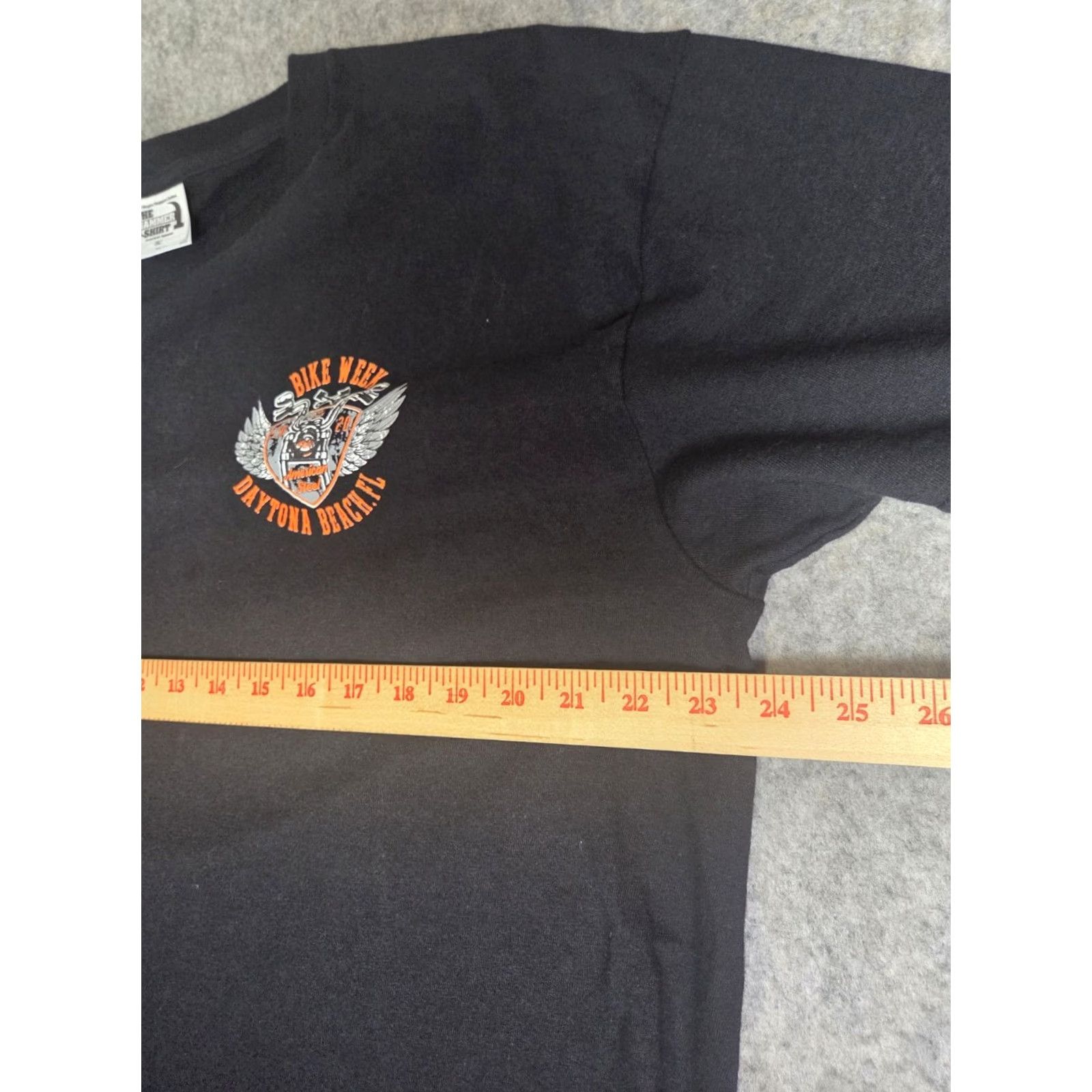 Delta Delta Daytona Beach Bike Week 2020 T-Shirt Black XL 79th Anniversary Graphic Tee Unisex Adults Long Sleeve Crew Neck Graphic Print Motorcycles Size US XL / EU 56 / 4 - 6 Thumbnail