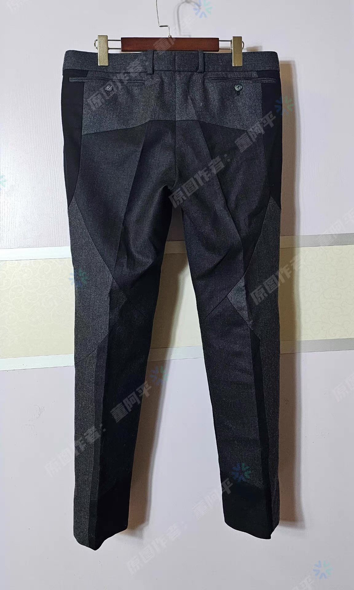 Alexander McQueen AlexanderMcQueenMainline Men'sWool BlendPatchSuit Jacket Q4 Size 48R - 9 Thumbnail