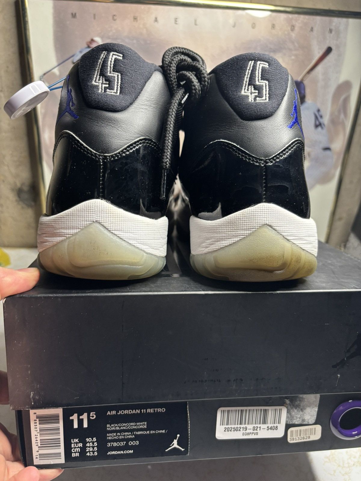 Jordan Brand Jordan Retro 11 ‘space jam’ Size US 11.5 / EU 44-45 - 7 Thumbnail