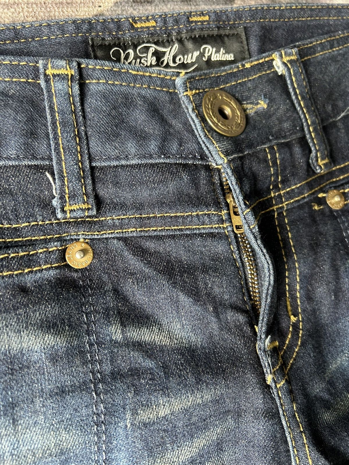 Tornado Mart Rush Hour Flared Mudwash Jeans Size US 31 - 10 Thumbnail