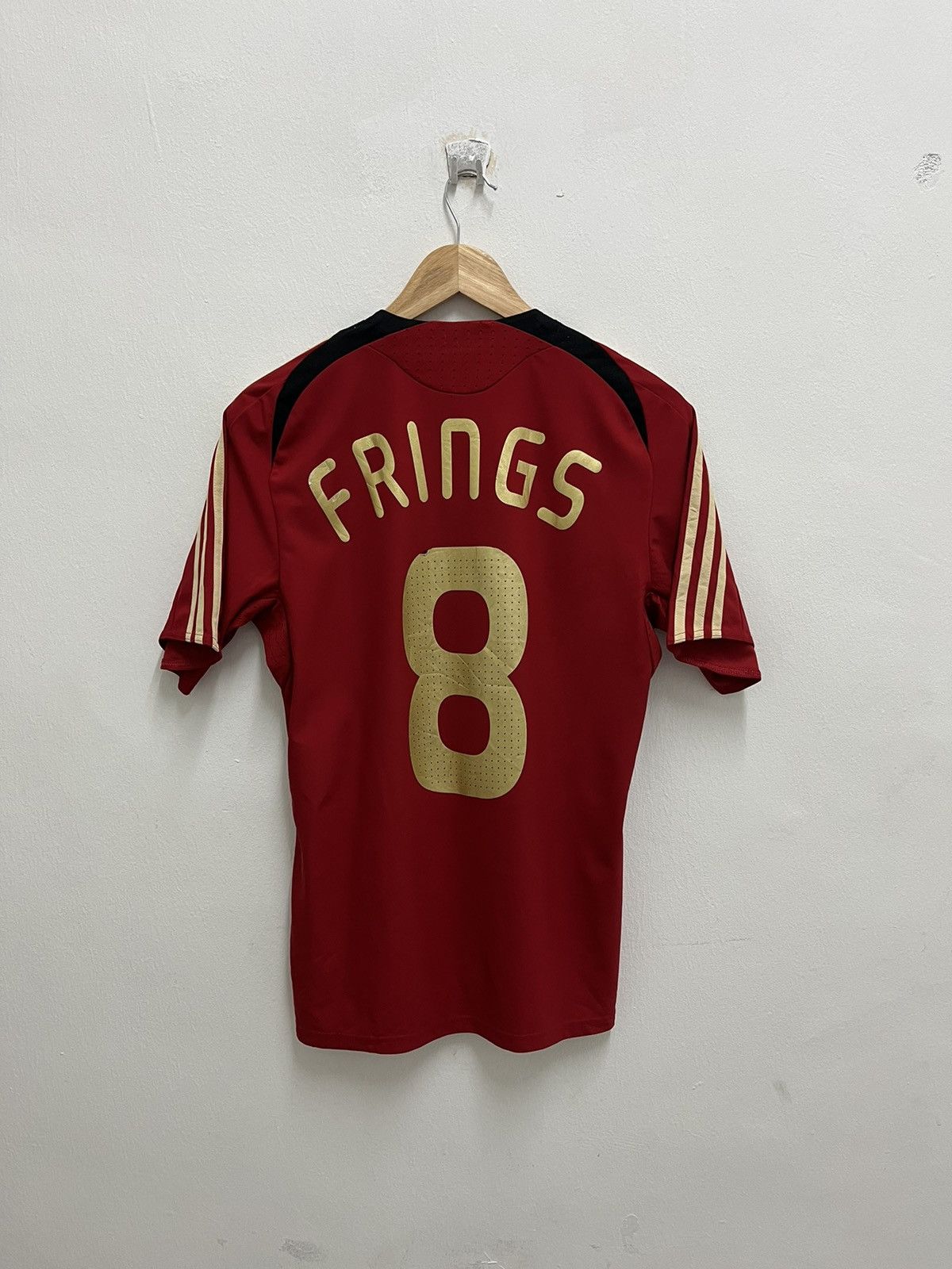Adidas #8 FRINGS Germany 2008/09 Y2k Blokecore Football Shirt Away Size US S / EU 44-46 / 1 - 10 Thumbnail