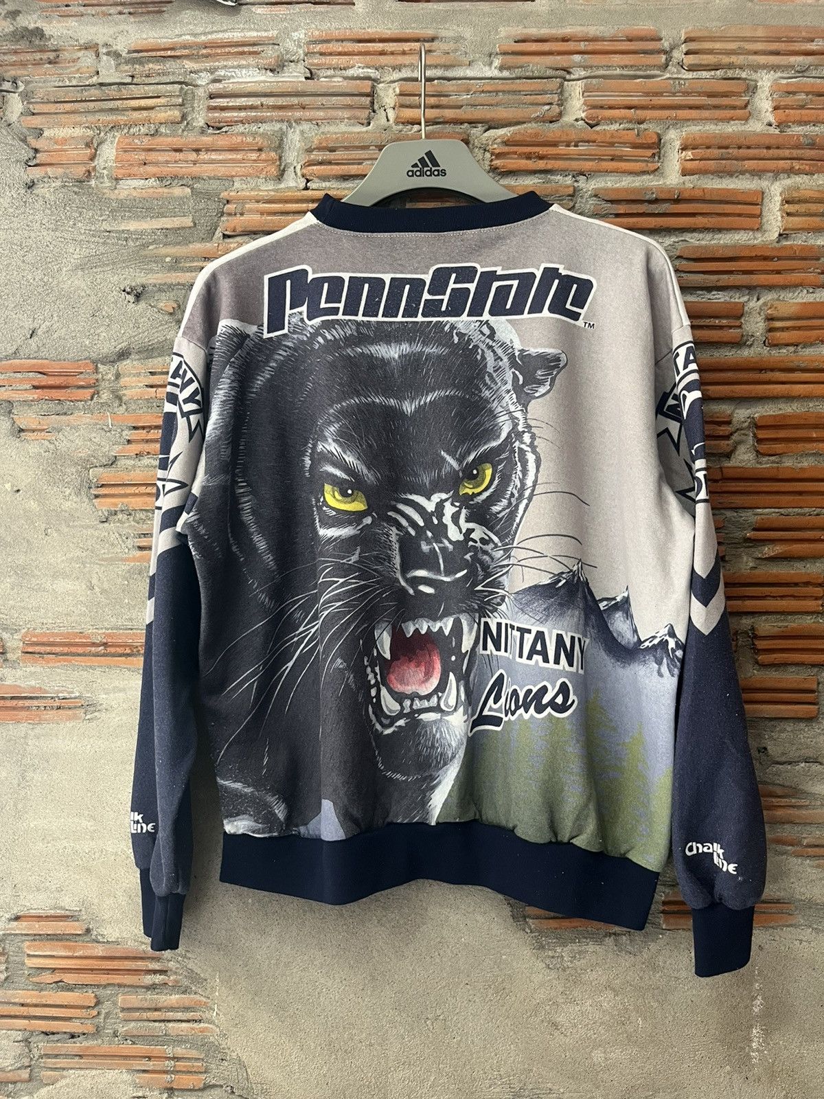 Vintage Vintage PENN STATE NITTANY LIONS Chaik Line 80’s-90’s Tshirt Size US XL / EU 56 / 4 - 3 Thumbnail