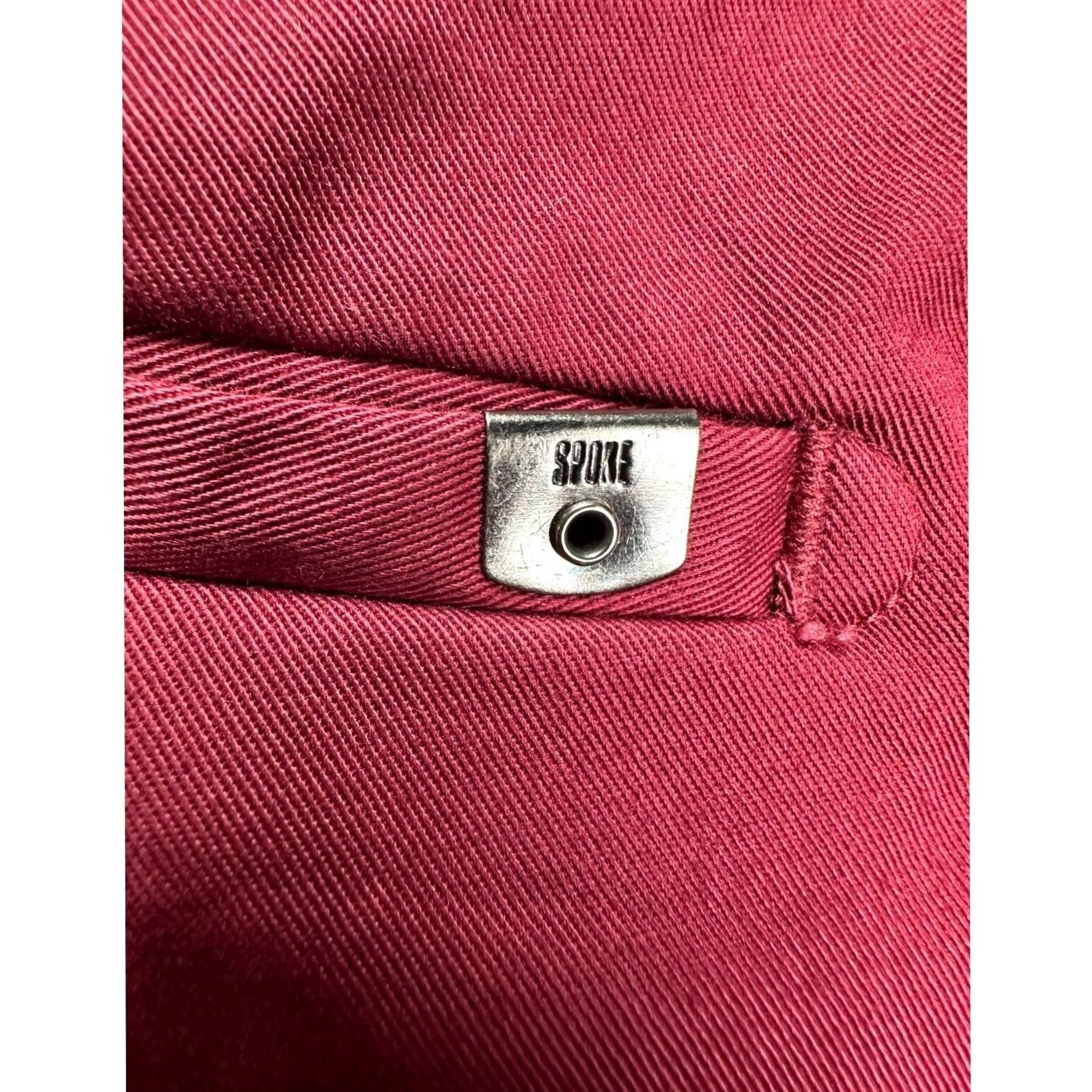 Vintage Spoke Sharps Build B Red Khakis Pants Mens 36 Flat Front Straight Logo Pockets Regular Fit Casual Men Size US 36 / EU 52 - 7 Thumbnail
