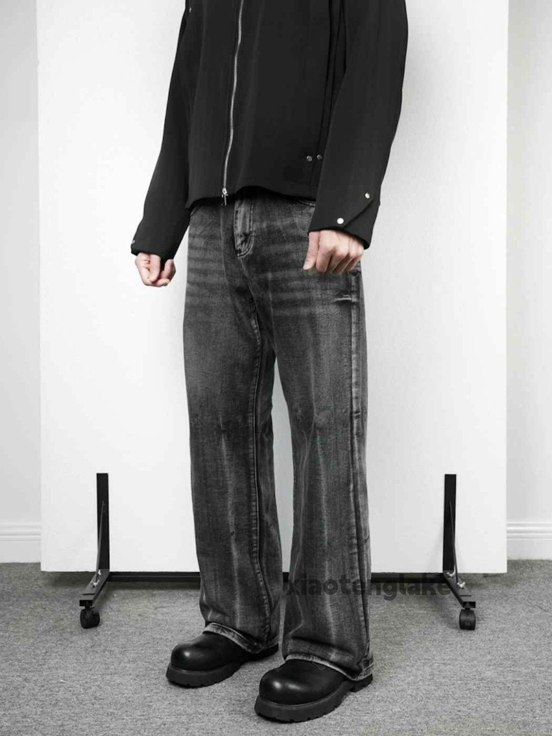 Jean × Vintage washed faded cleanfit yuppie y2k punk jeans Size US 32 / EU 48 - 2 Thumbnail
