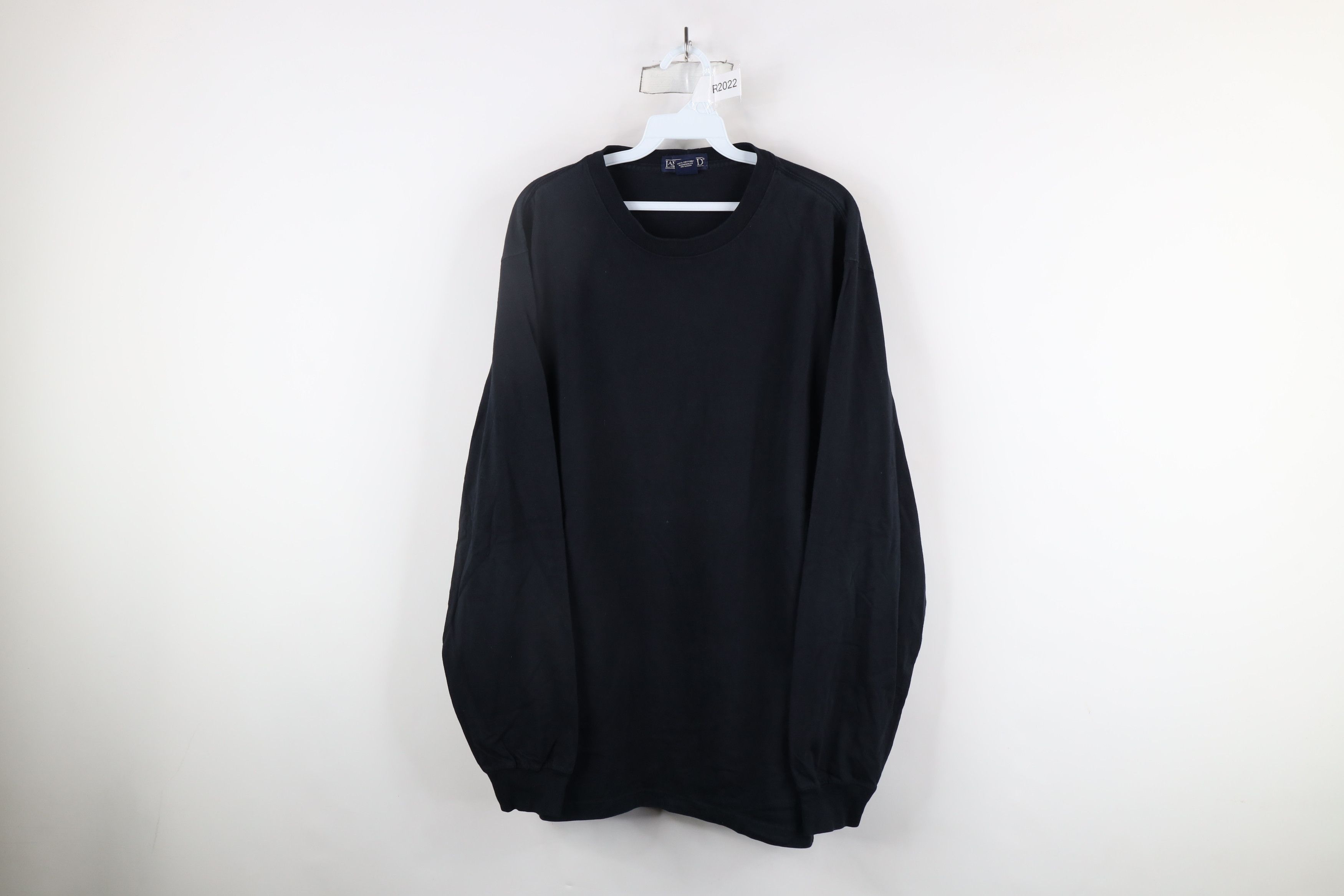 Lands' End × Vintage Vintage 90s Lands End Long Sleeve T-Shirt Black Cotton USA Size US XL / EU 56 / 4 - 1 Thumbnail