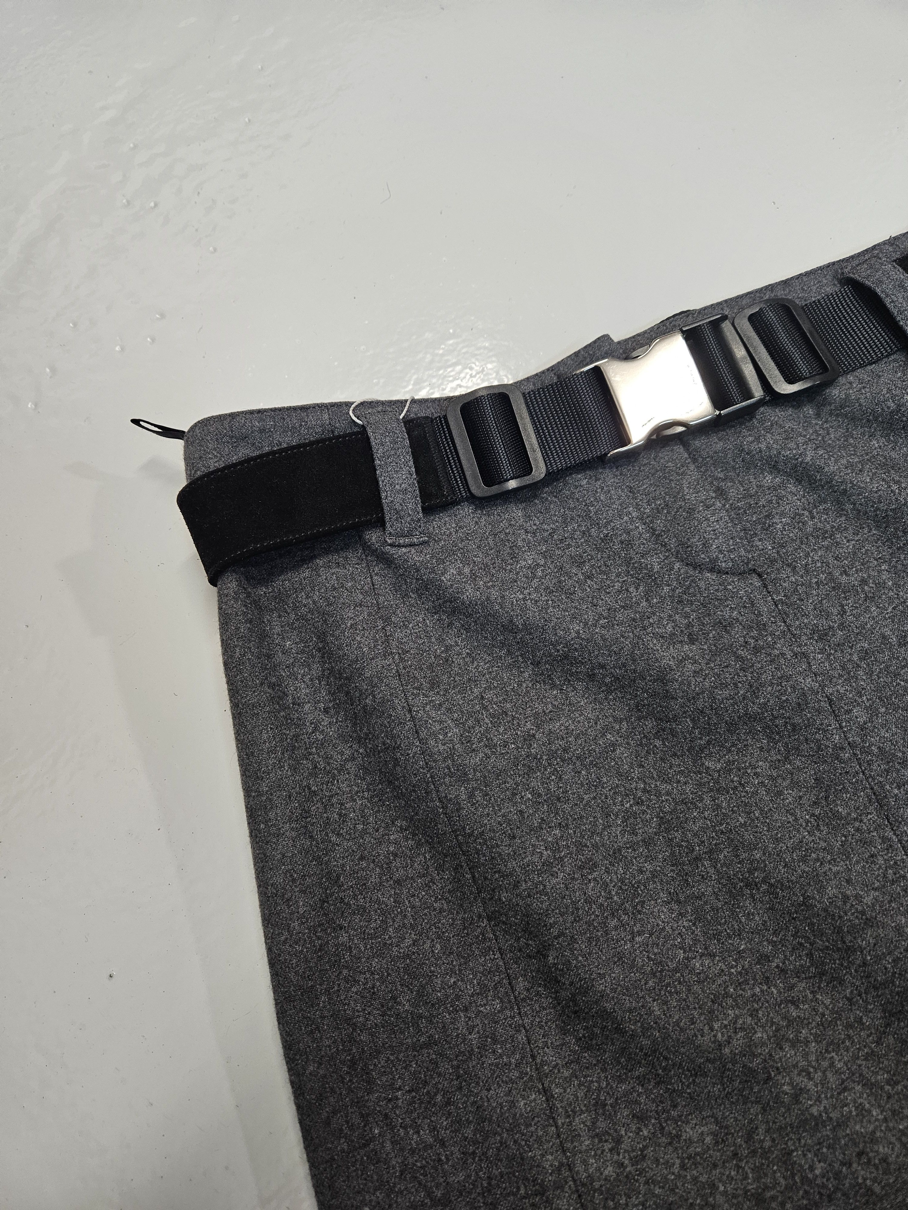 Prada Archive AW2006 Prada belted wool skirt Size 32" / US 10 / IT 46 - 3 Thumbnail