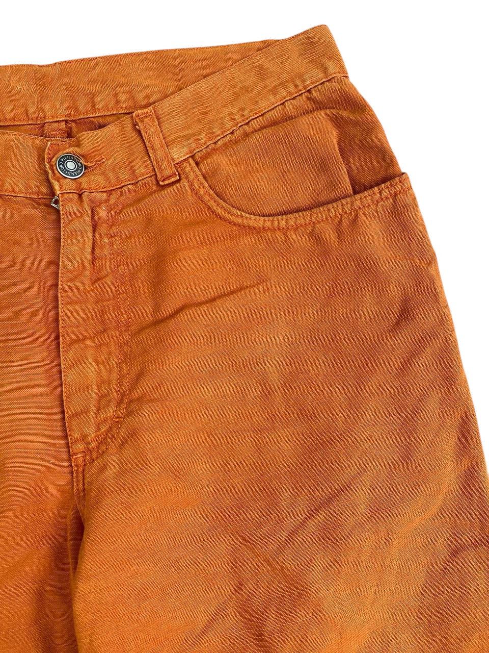 Loro Piana 2000's Lora Piana Faded Orange Denim Pants Size US 30 / EU 46 - 5 Thumbnail