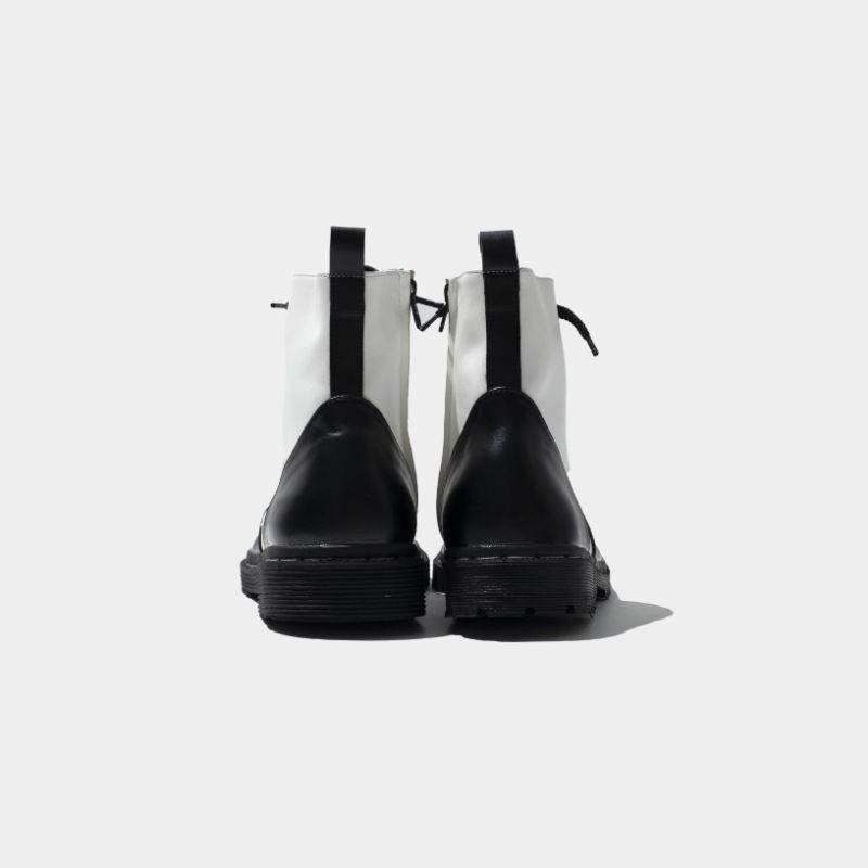 Designer Mens Anjee Black White Boots Size US 9 / EU 42 - 4 Thumbnail