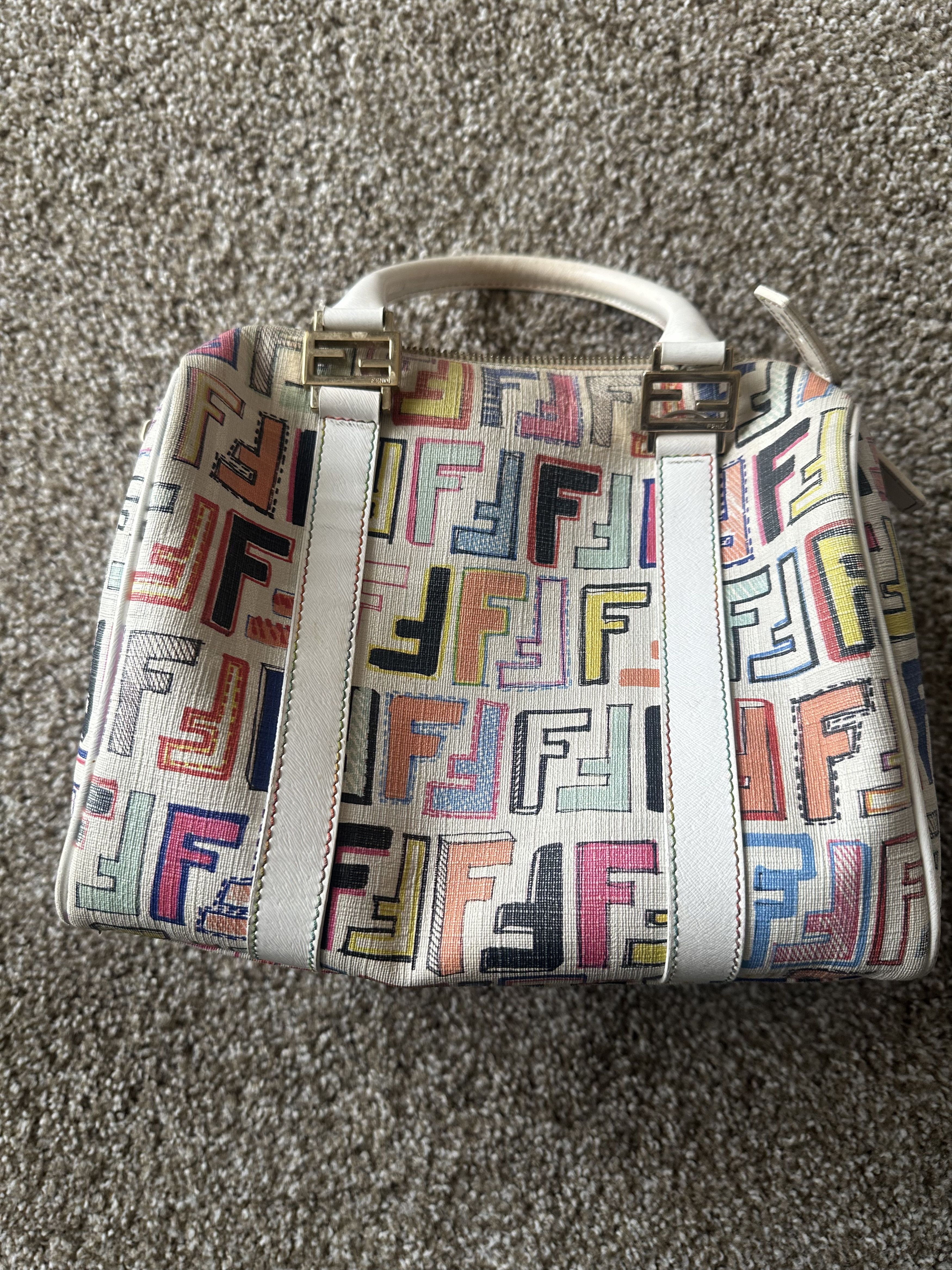 Fendi Zucca Coated Canvas And Leather Spalmati Forever Boston Bag Size ONE SIZE - 1 Thumbnail
