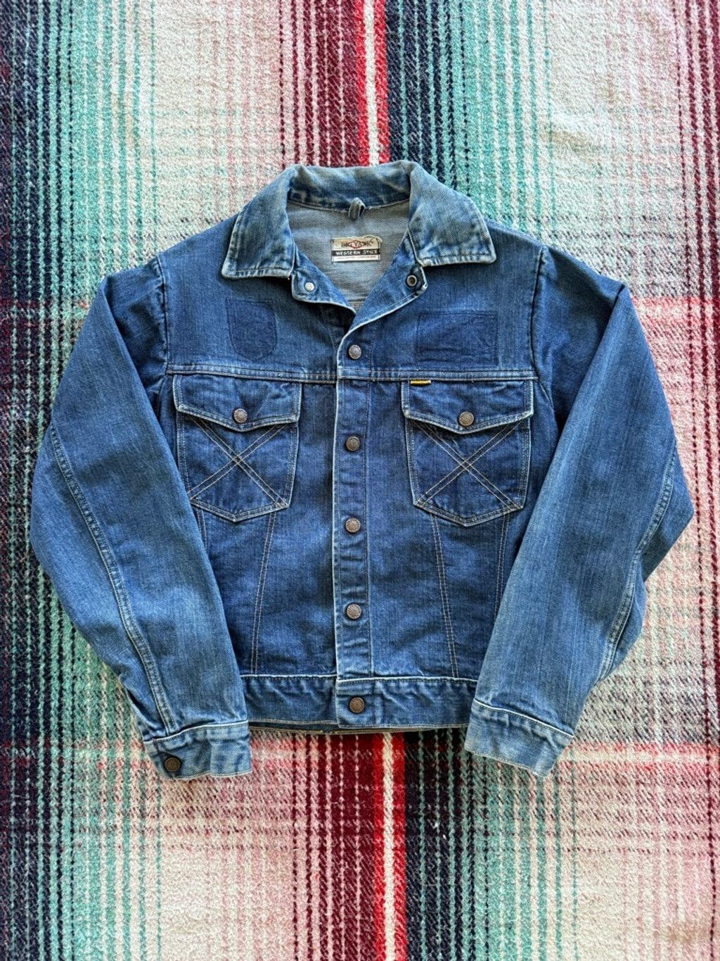 Vintage 60s Big Yank Selvedge Denim Trucker Jacket S Size US S / EU 44-46 / 1 - 1 Thumbnail